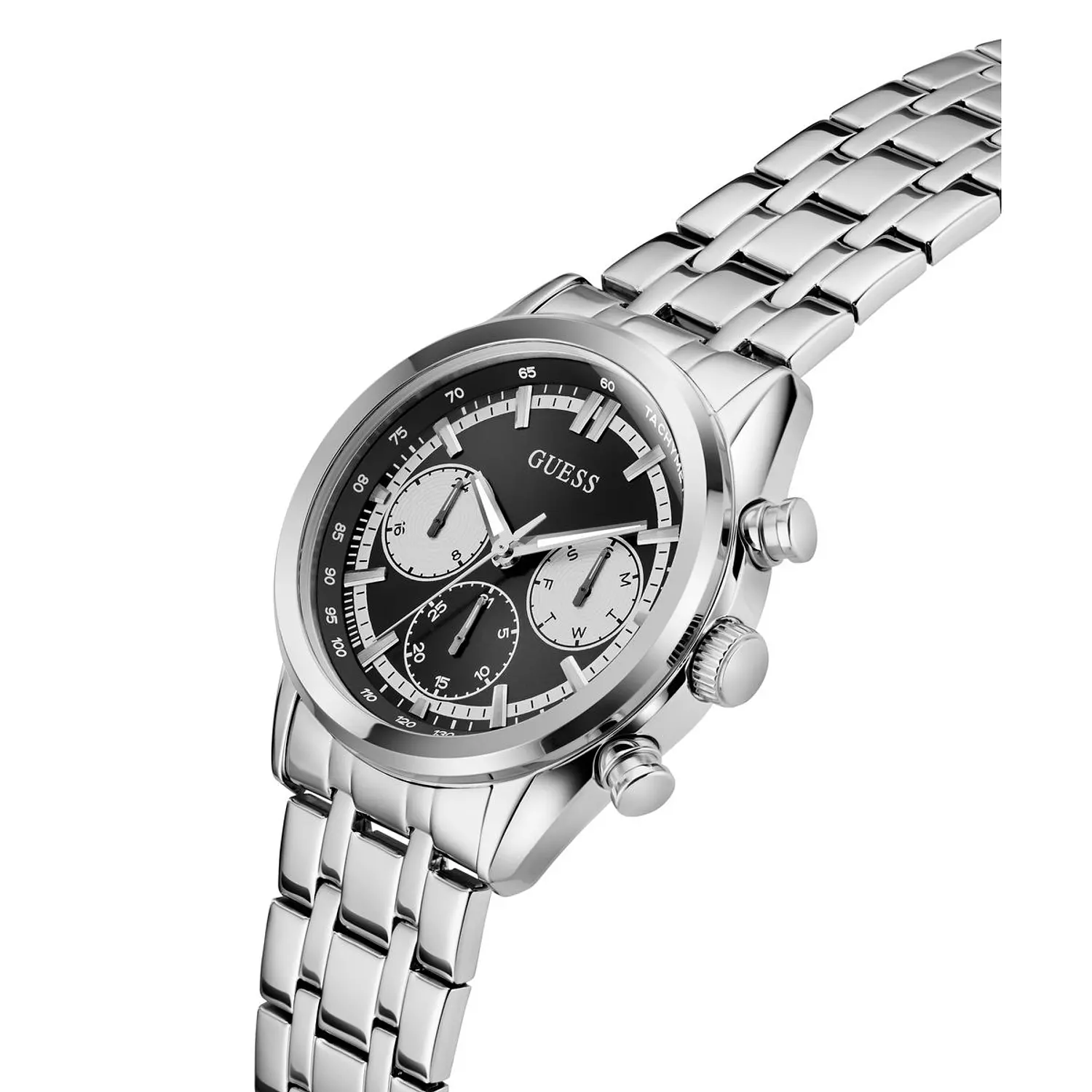 GUESS Mens Silver Tone Multi-function Watch Silver Tone Stainless Steel Bracelet GW0971G1 4