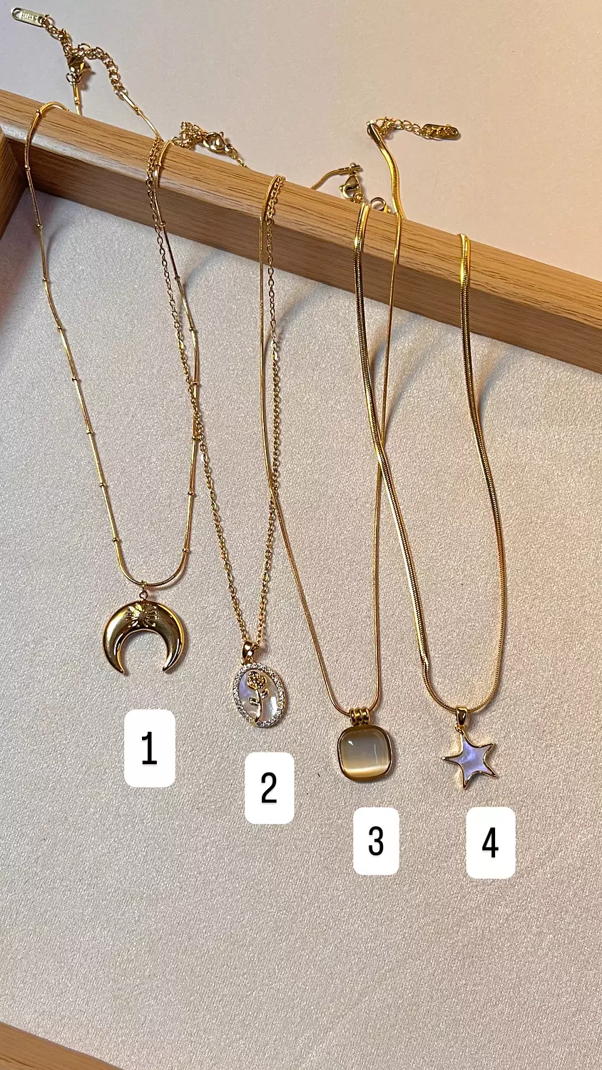 Gold necklaces  image
