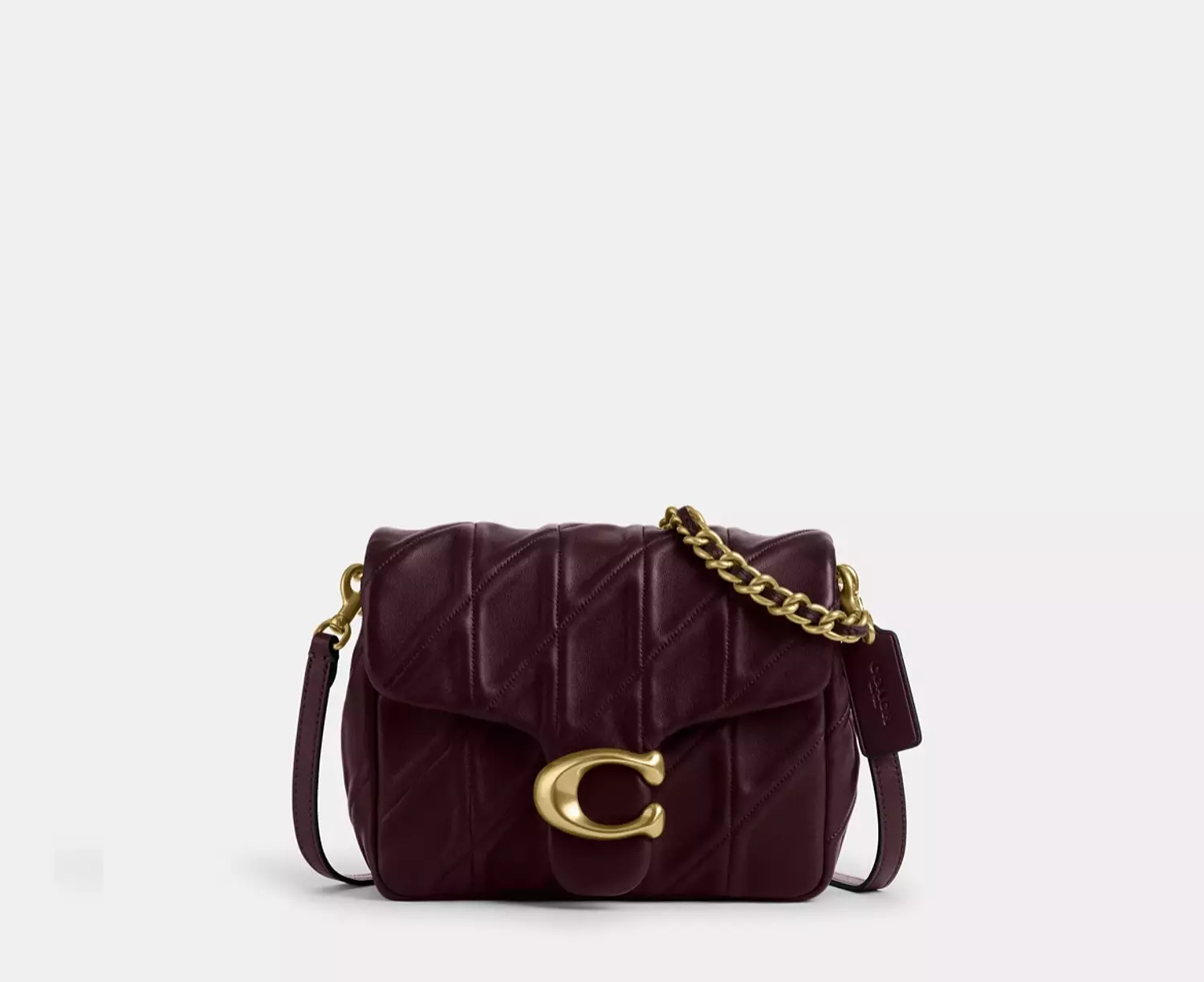 The Coach Times Square Tabby Shoulder Bag with quilting image