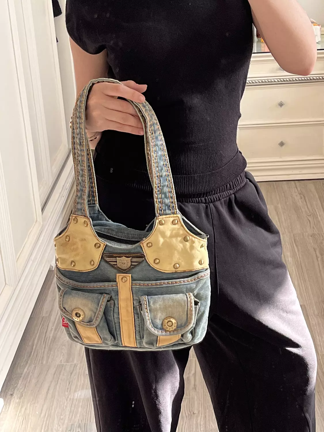 Coolest denim Diesel bag 2