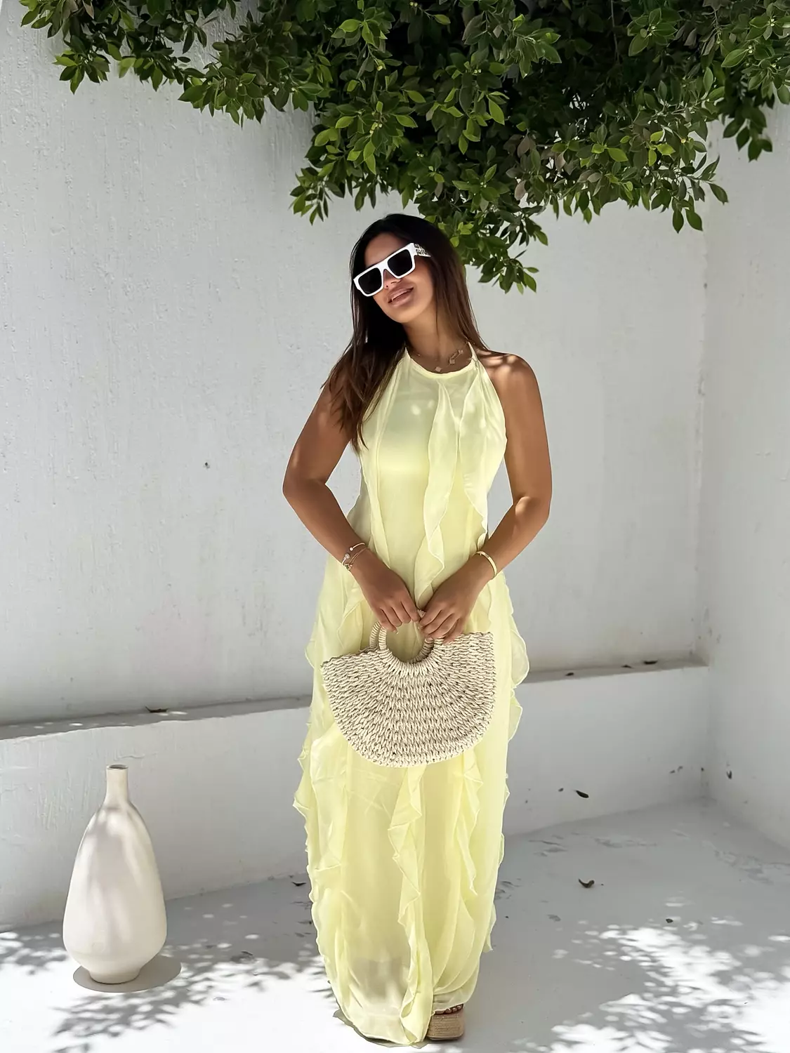 Dress maxi ruffle  image