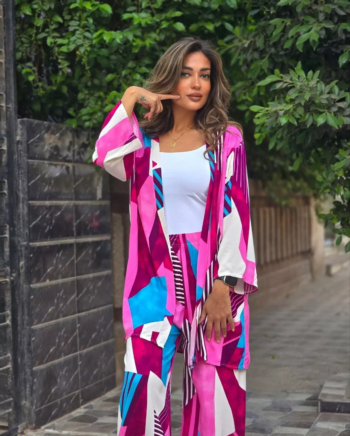 Fushia viscon set 💕  image