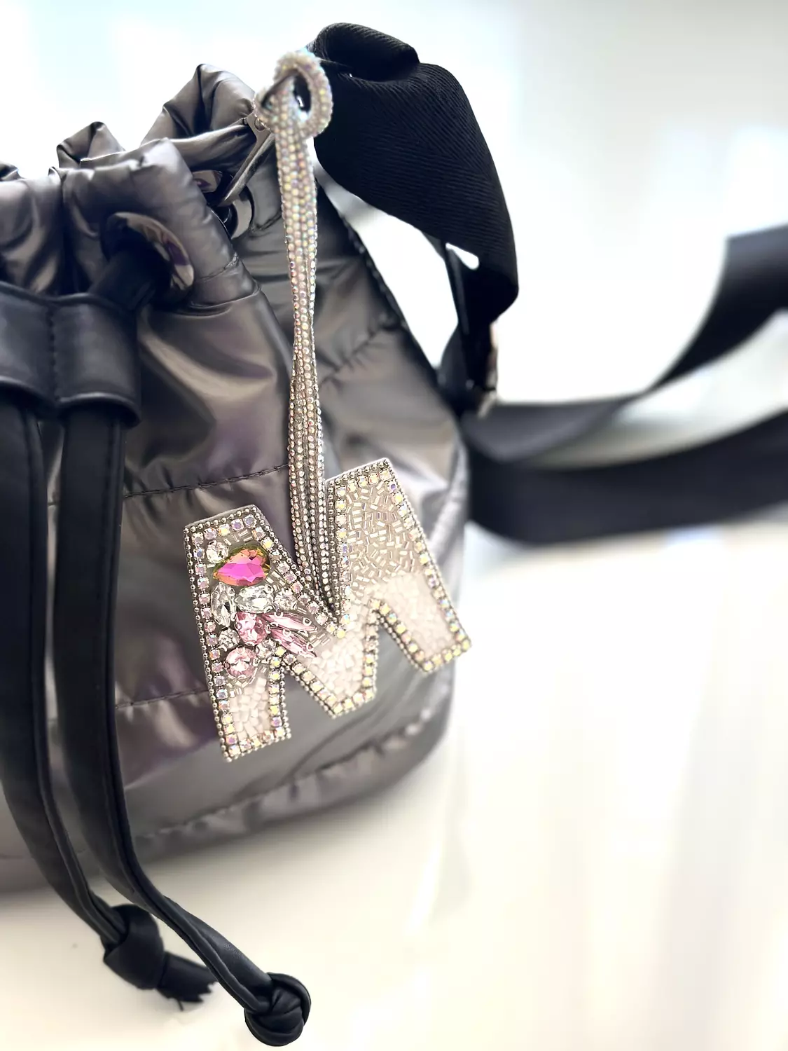 Letter bag charm  1