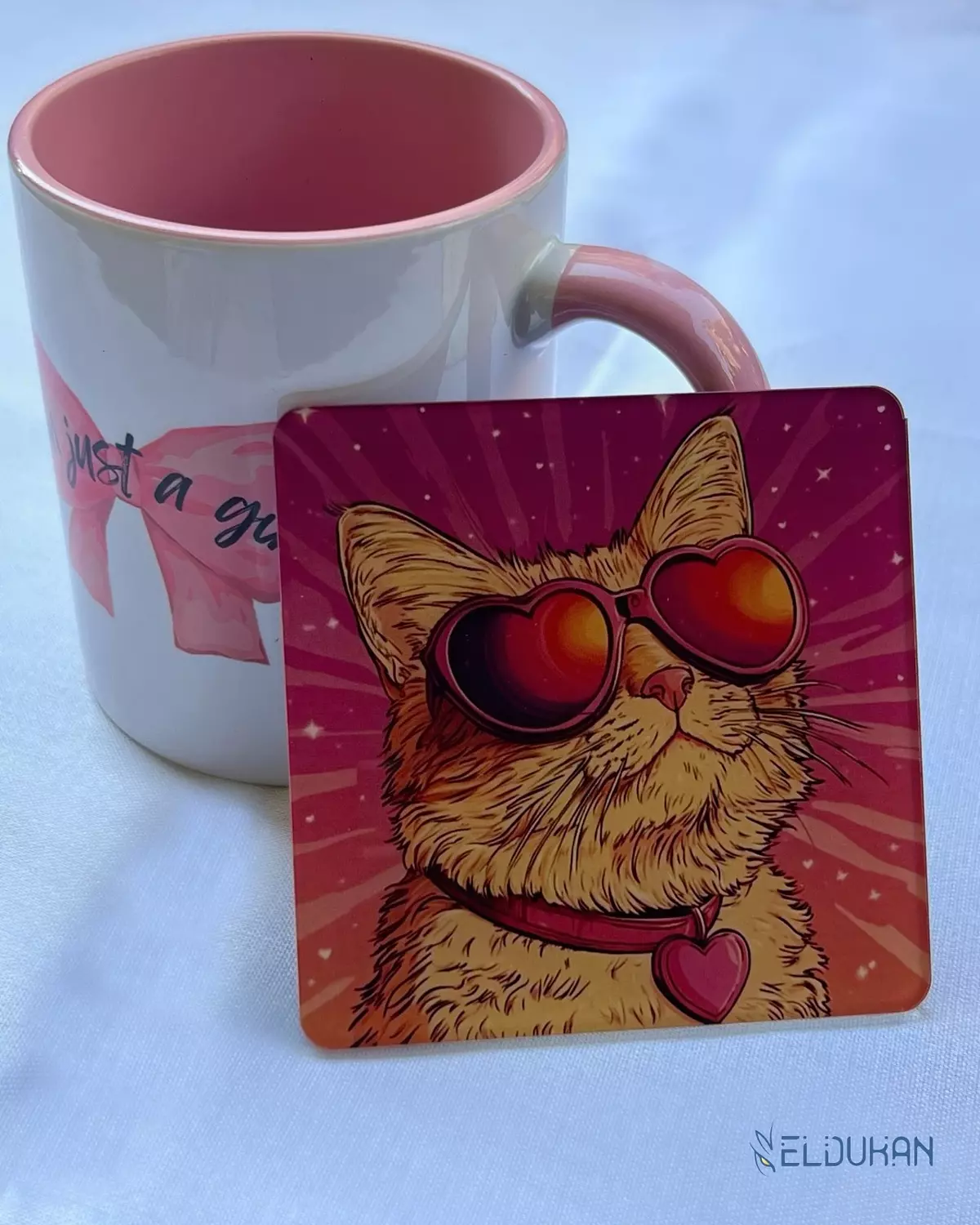 Cool cat acrylic coaster image