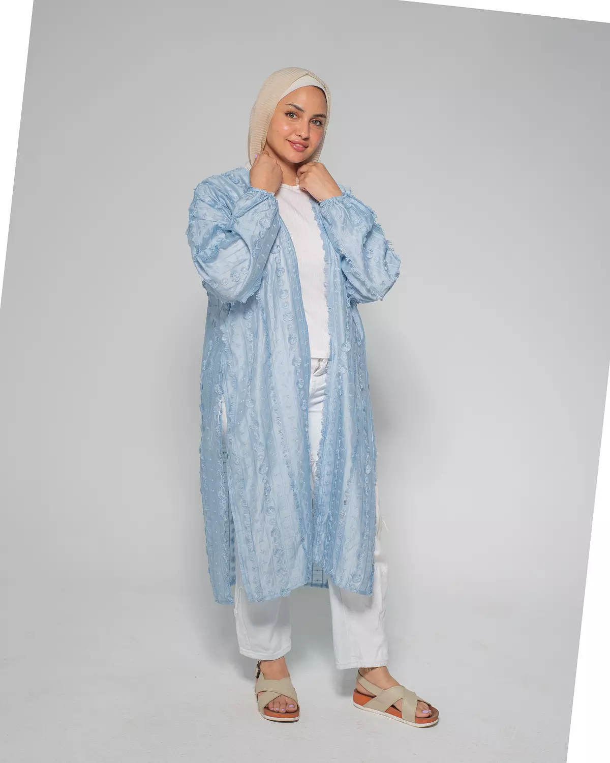 whisper touch cardigan baby blue 2
