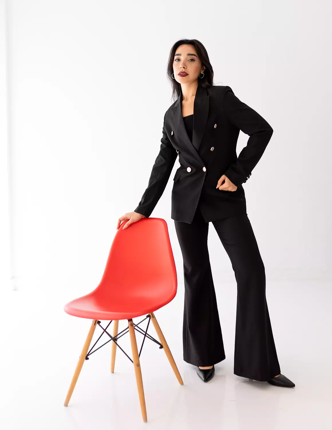 Black Icon double breasted blazer  2
