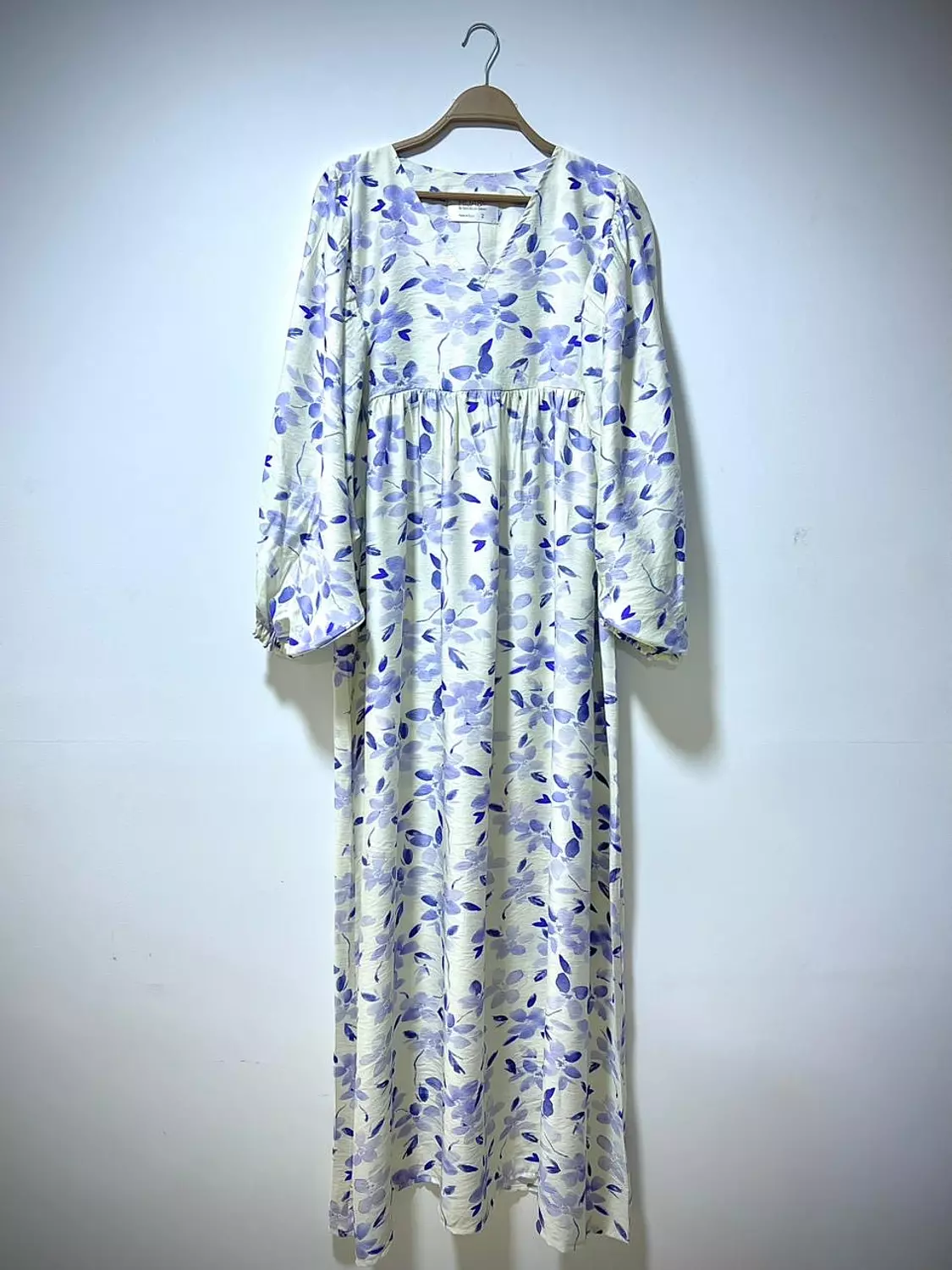Floral Linen Dress- Lavender image