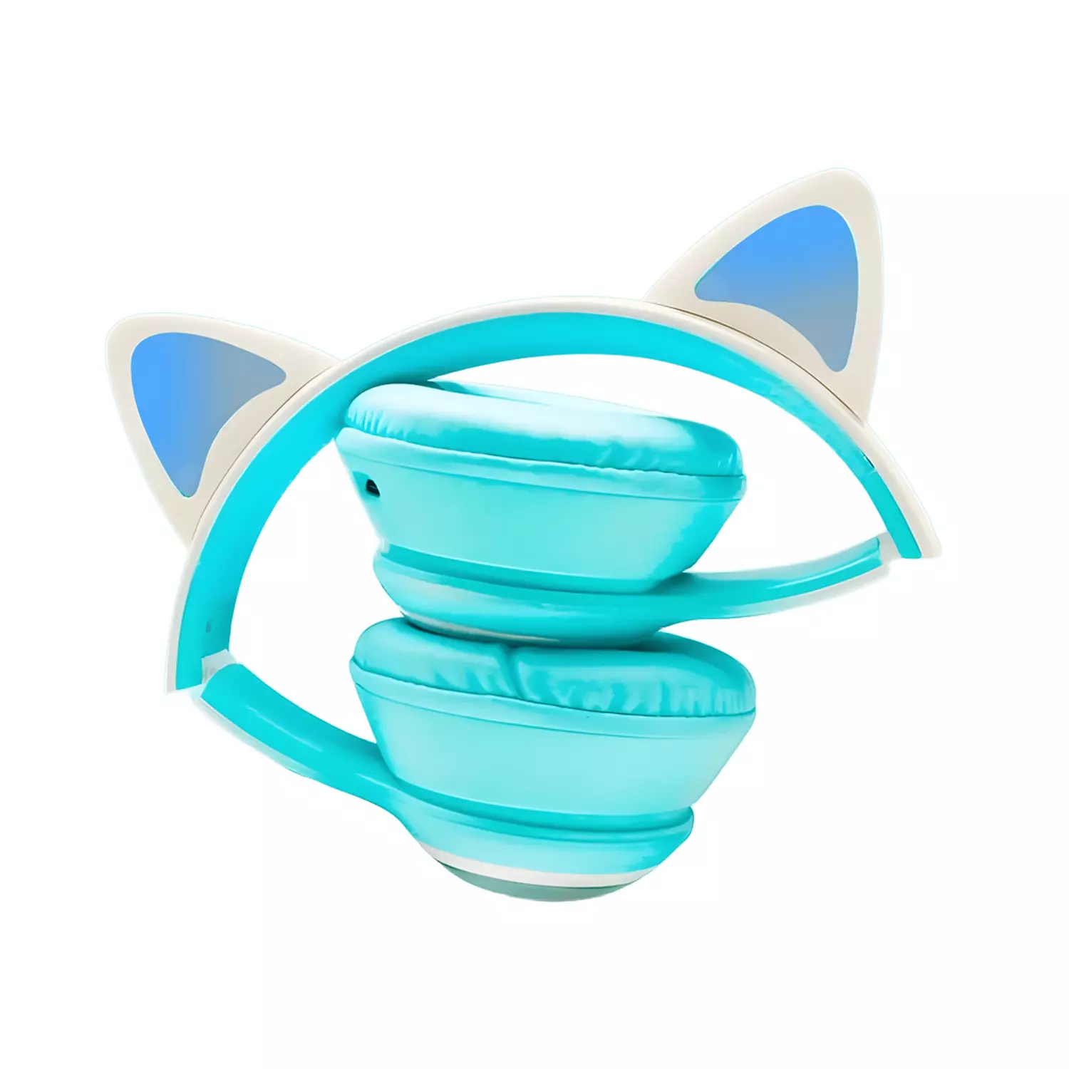 M31 Bluetooth Headphones with 6D Stereo Sound - RGB Lighting - Support TF Card and FM Radio - baby blue hover image