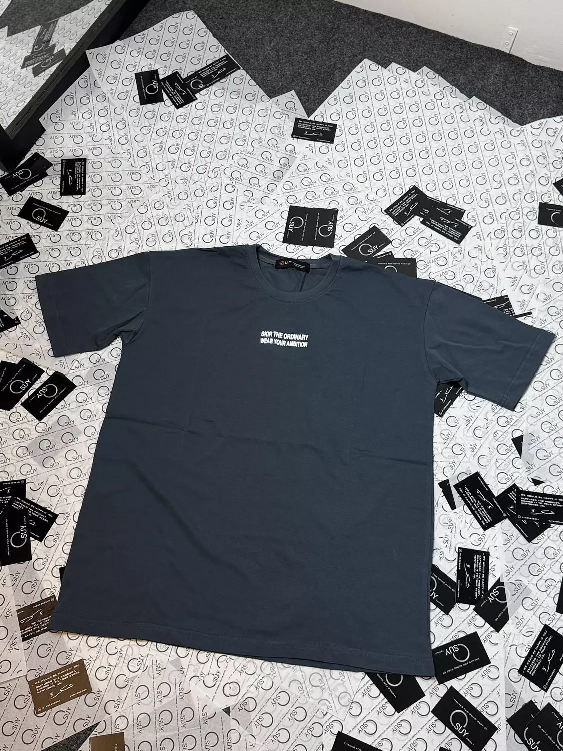 Over size Premium T-shirt  _ Dark Grey image
