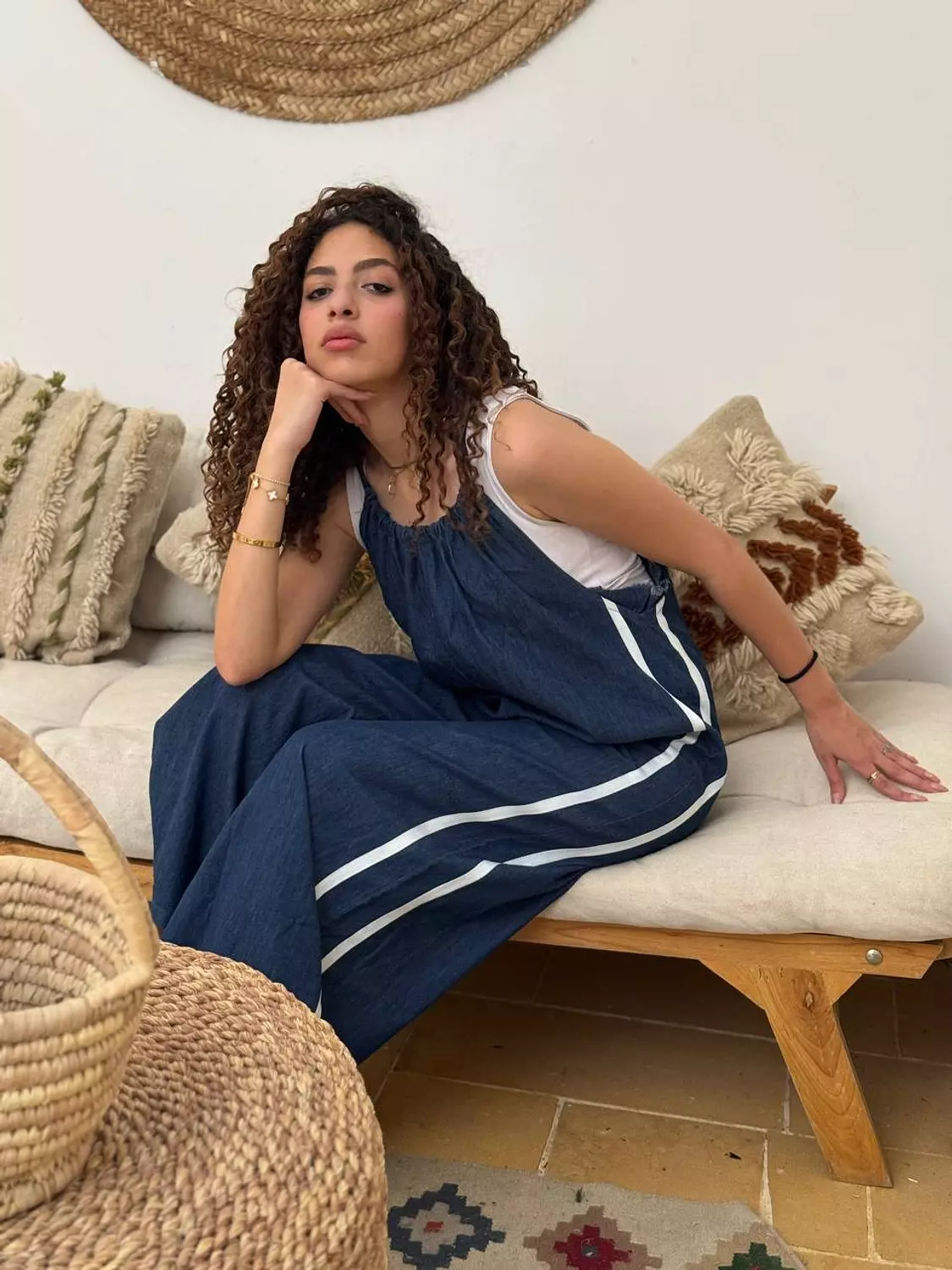 Denim Stripes Jumpsuit 5