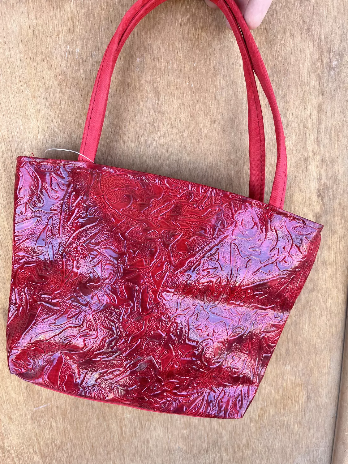 Mini red summer bag hover image