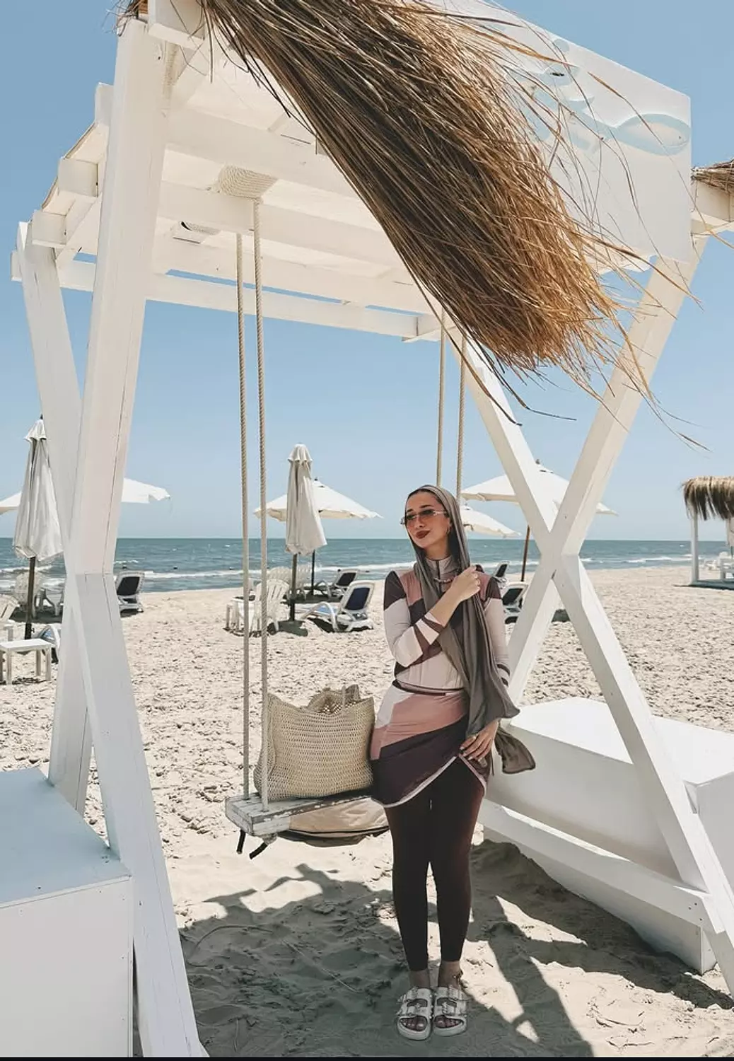 Shades of brown burkini  4