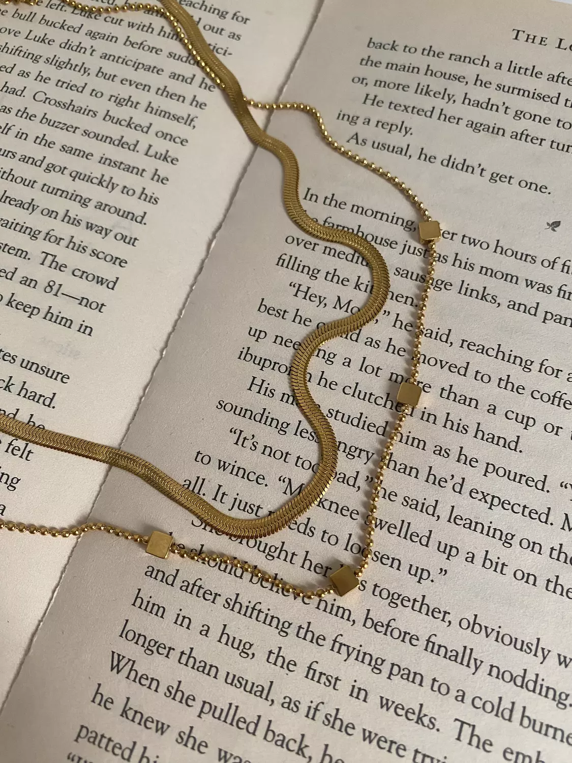 Squares x Snake Layered Necklace 3