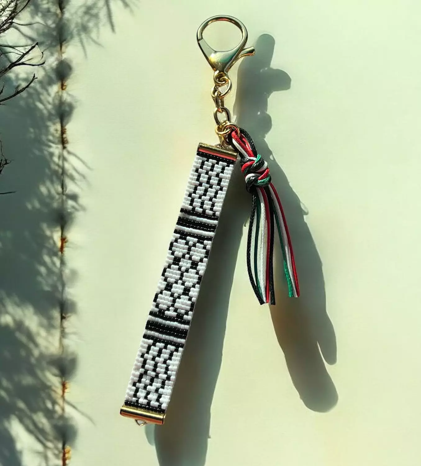 Palestine scarf Bag charm  image