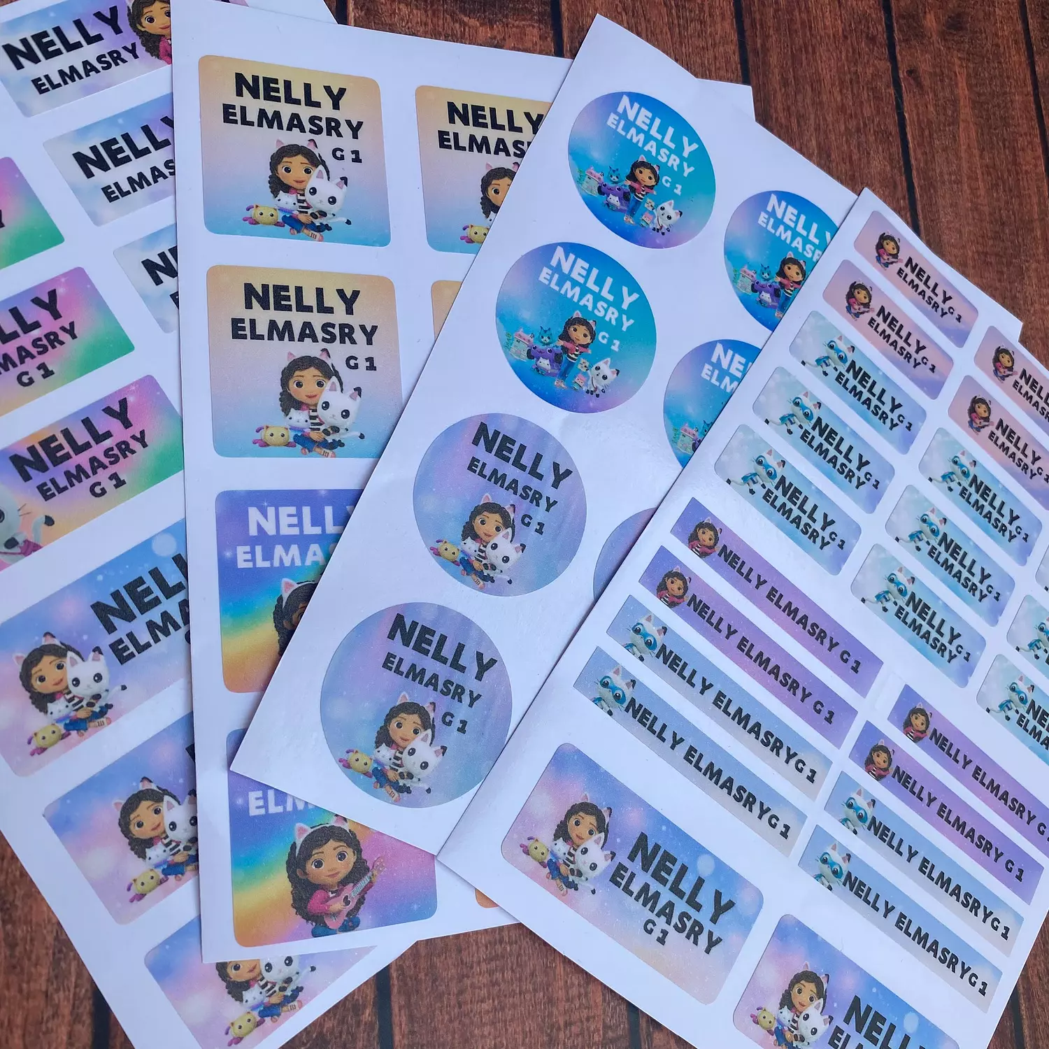 Gabby's Dollhouse School Labels 2
