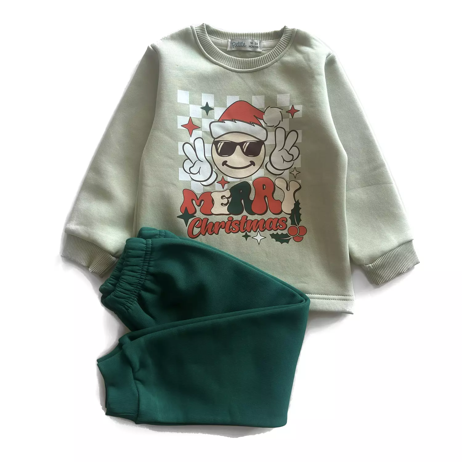 Merry Christmas Cotton Fleece PJs  image