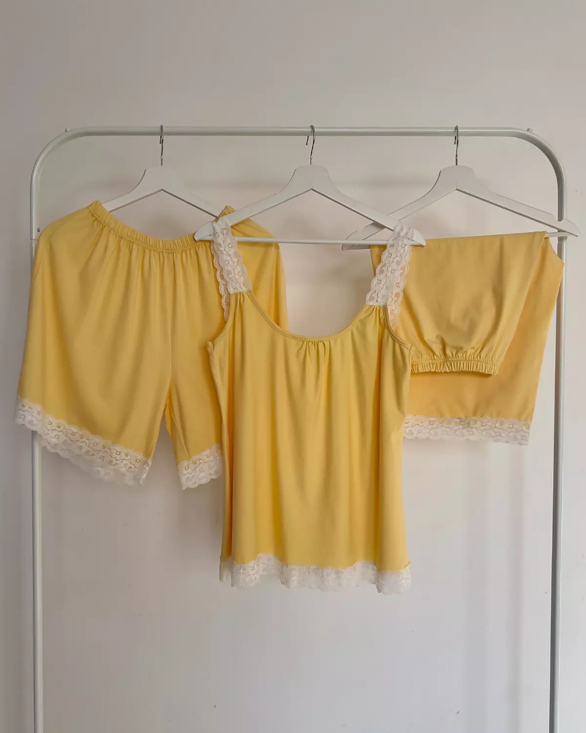 Yellow Lace Pyjamas hover image