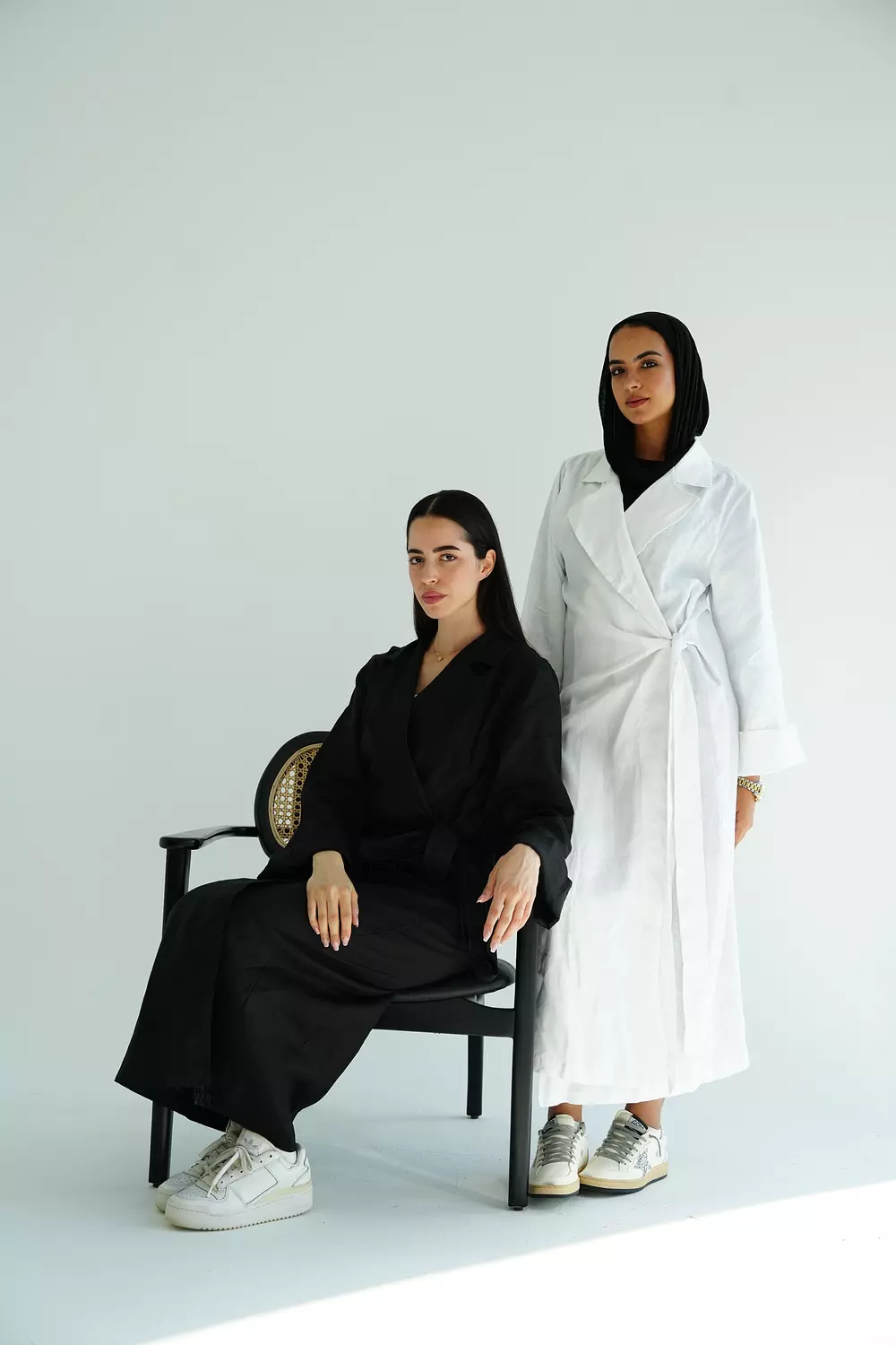 White linen side-tie dress 2