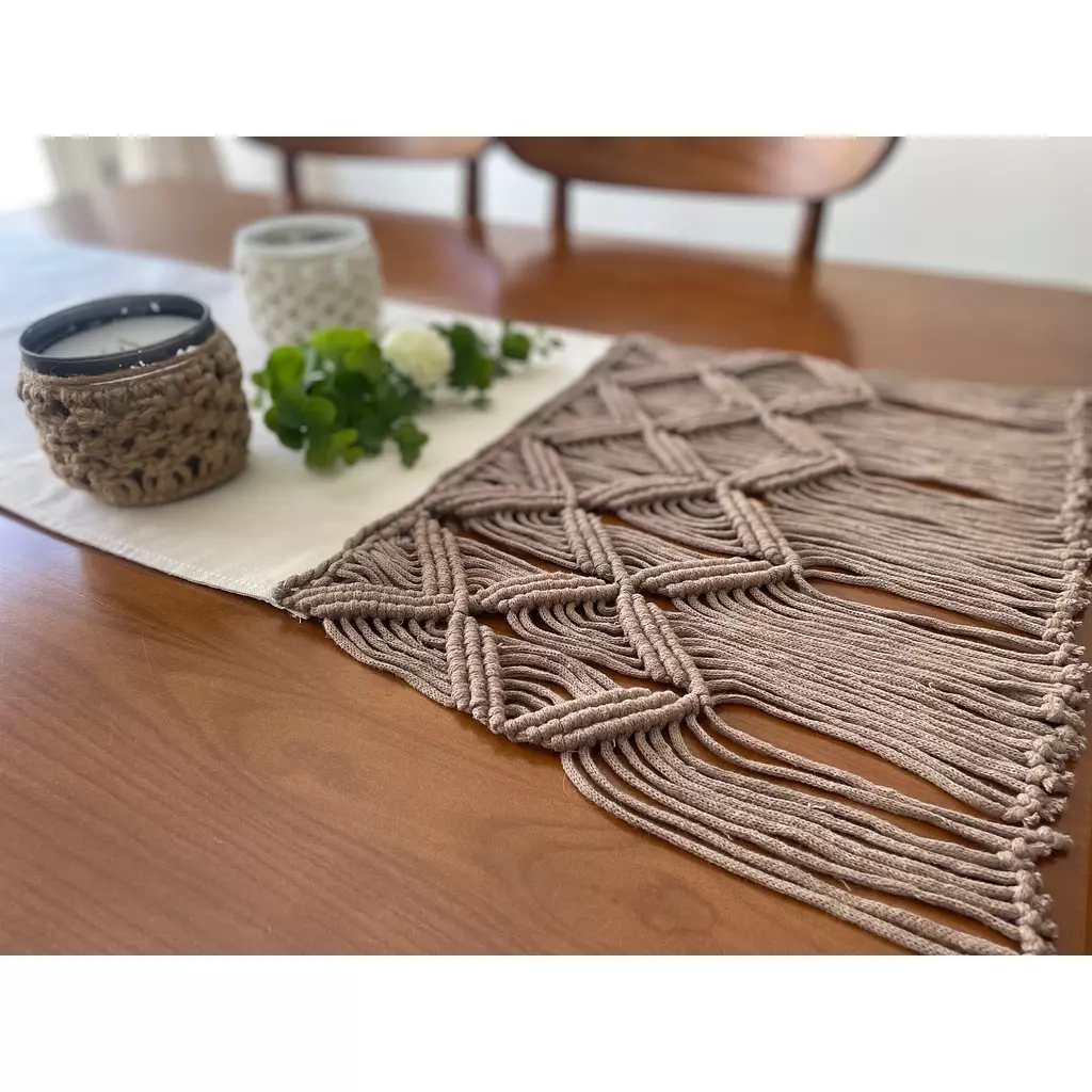 Cotton Macrame Butterfly Runner  