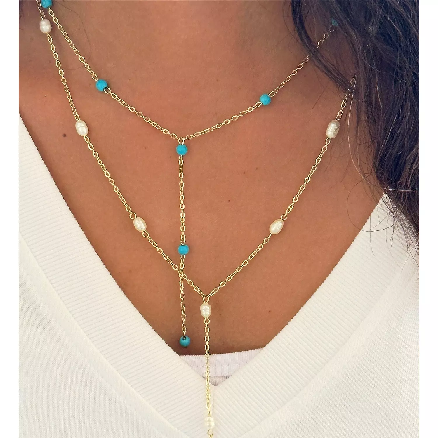 The Dk Topaz & Pearl Set 3