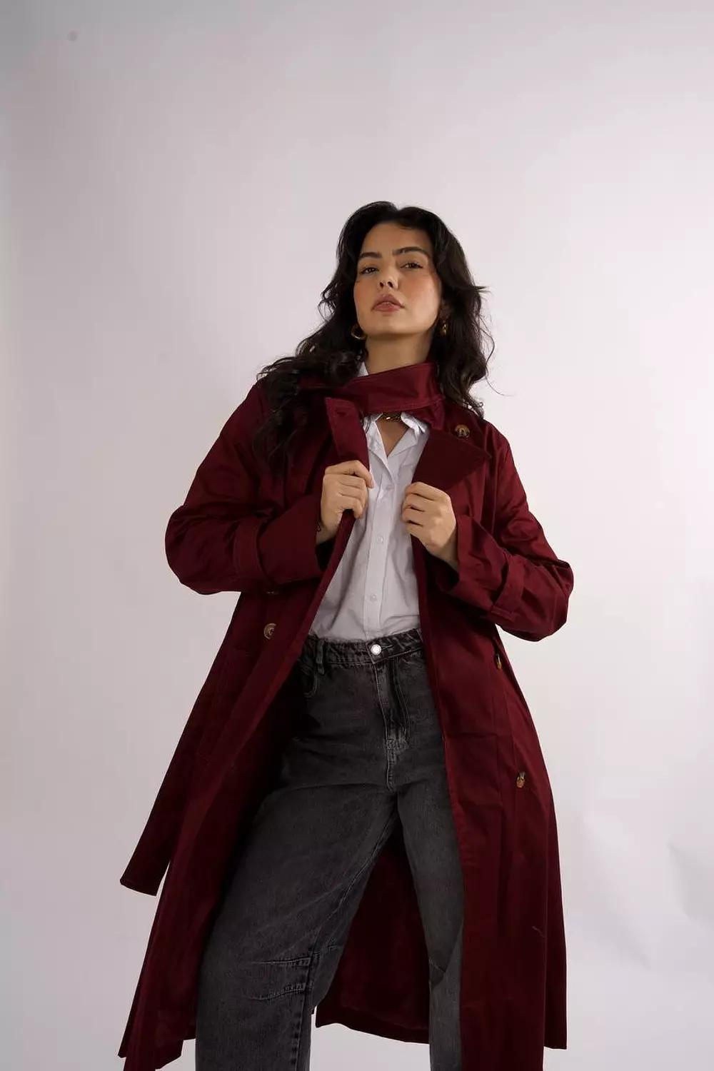 Collar Trench Coat 7