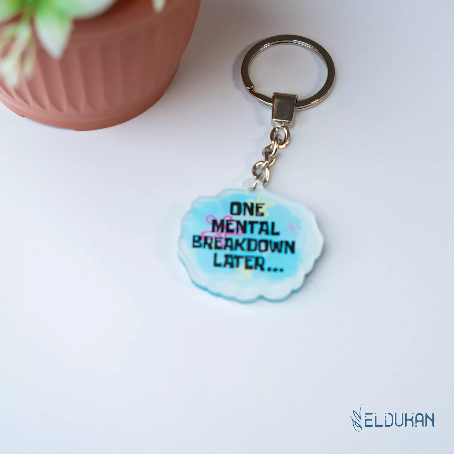 One mental breakdown later acrylic keychain image