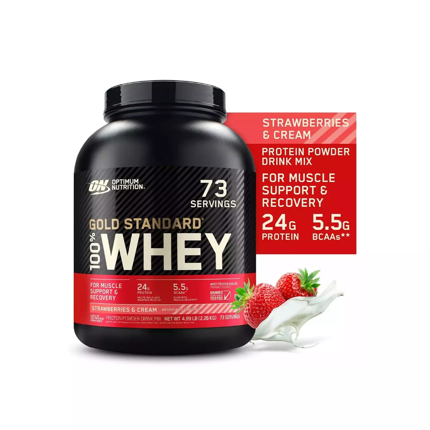 واي بروتين جولد ستاندرد 2.27 كجم | Gold Standard Whey 2.27kg – Muscle Road image