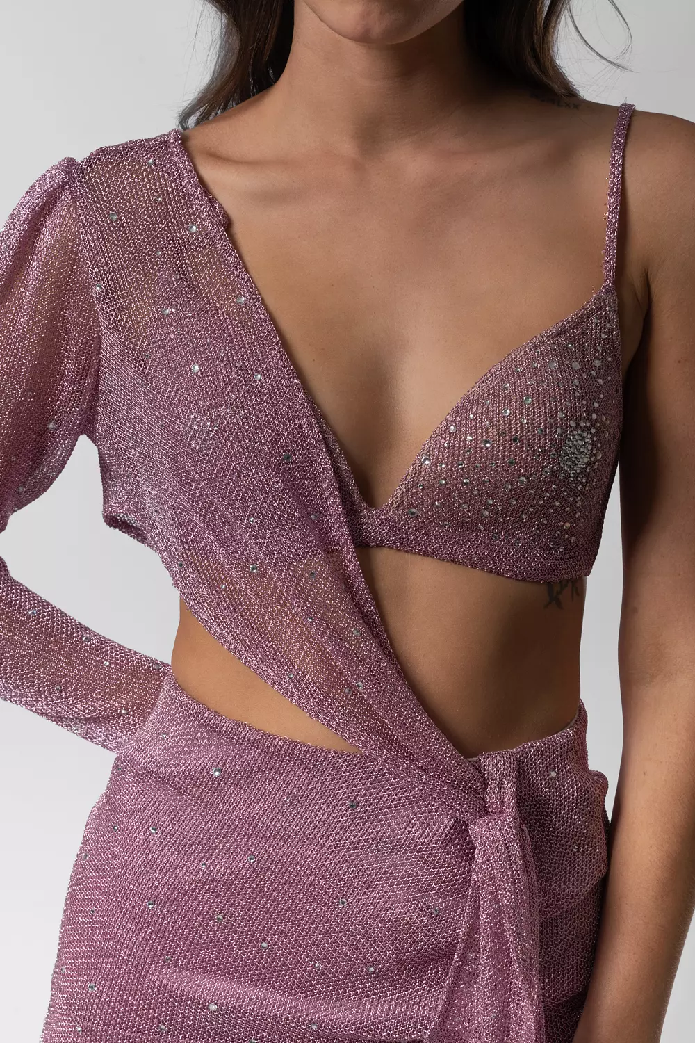 Pink-Purple Mini Dress 2