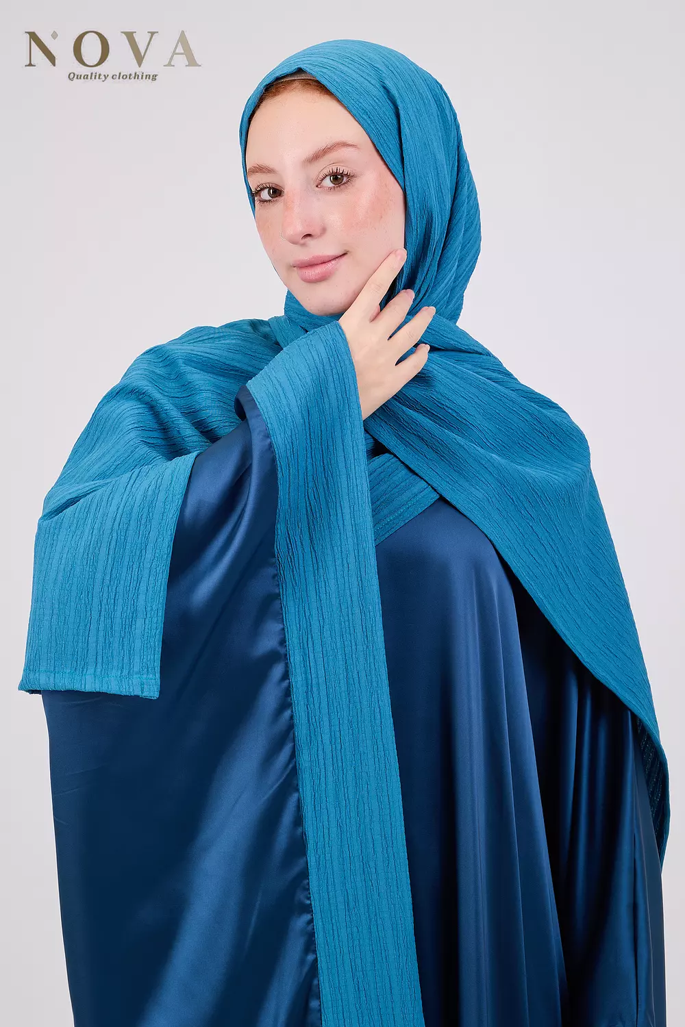 Petroleum Blue crush satin 2