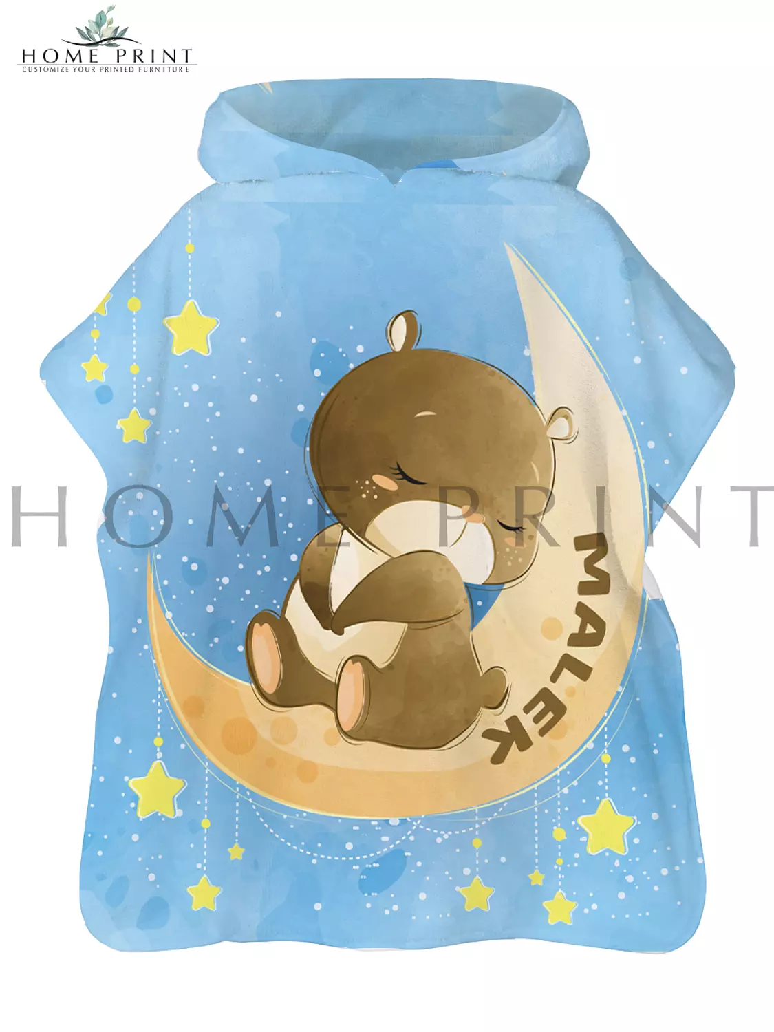 Microfiber Poncho - Teddy Bear  image