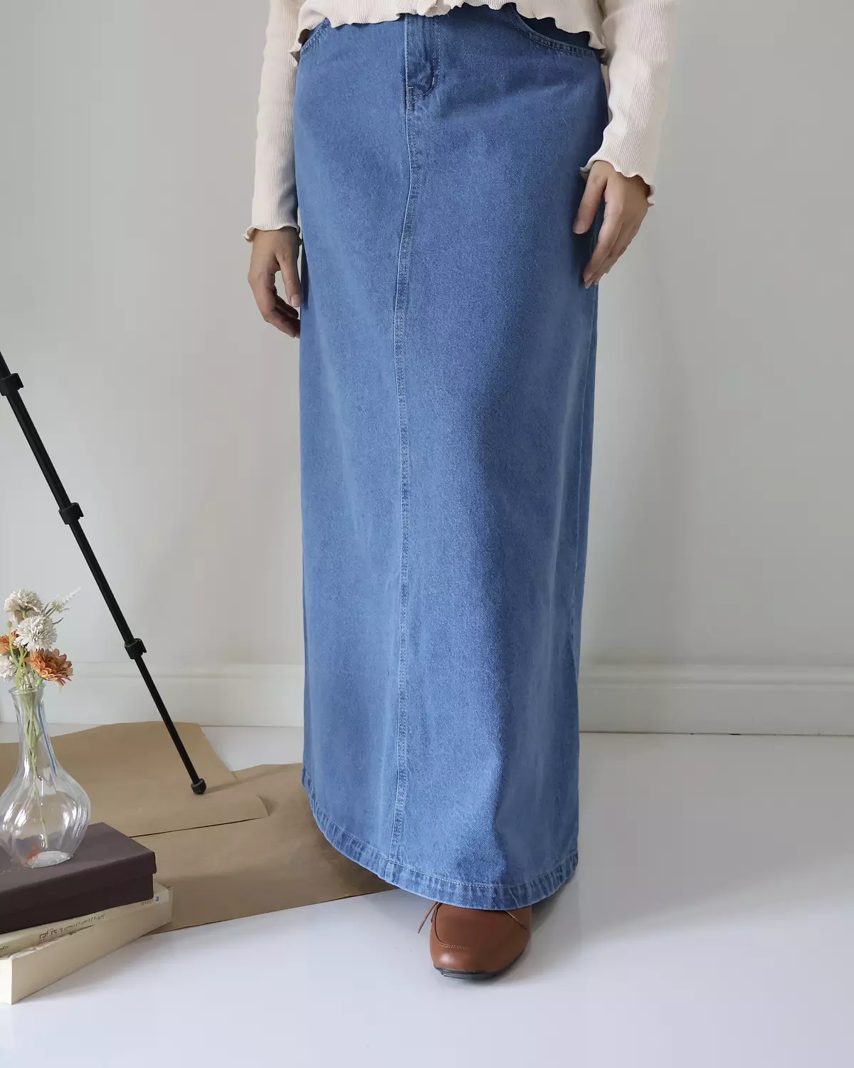 Denim skirt Classic 1