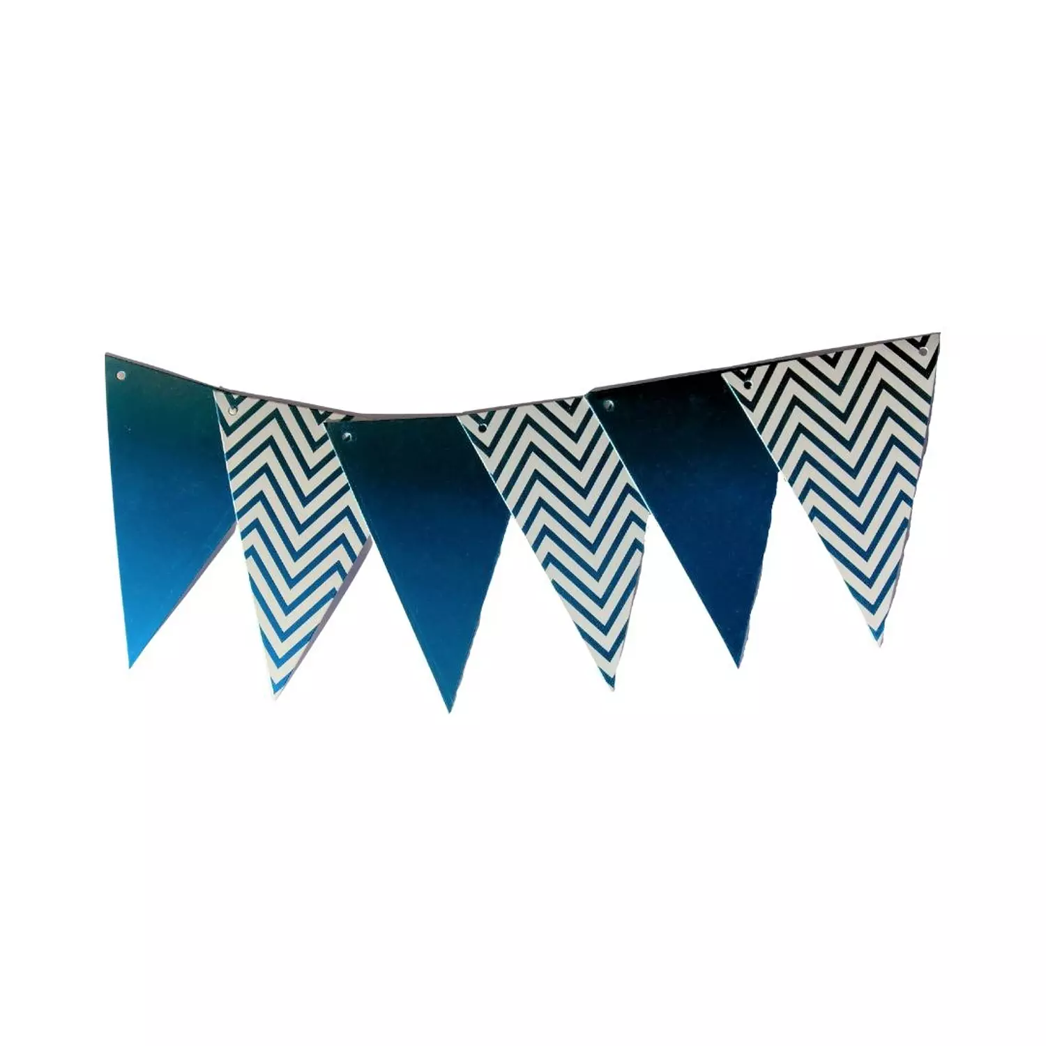 Blue Metallic Triangular Garland