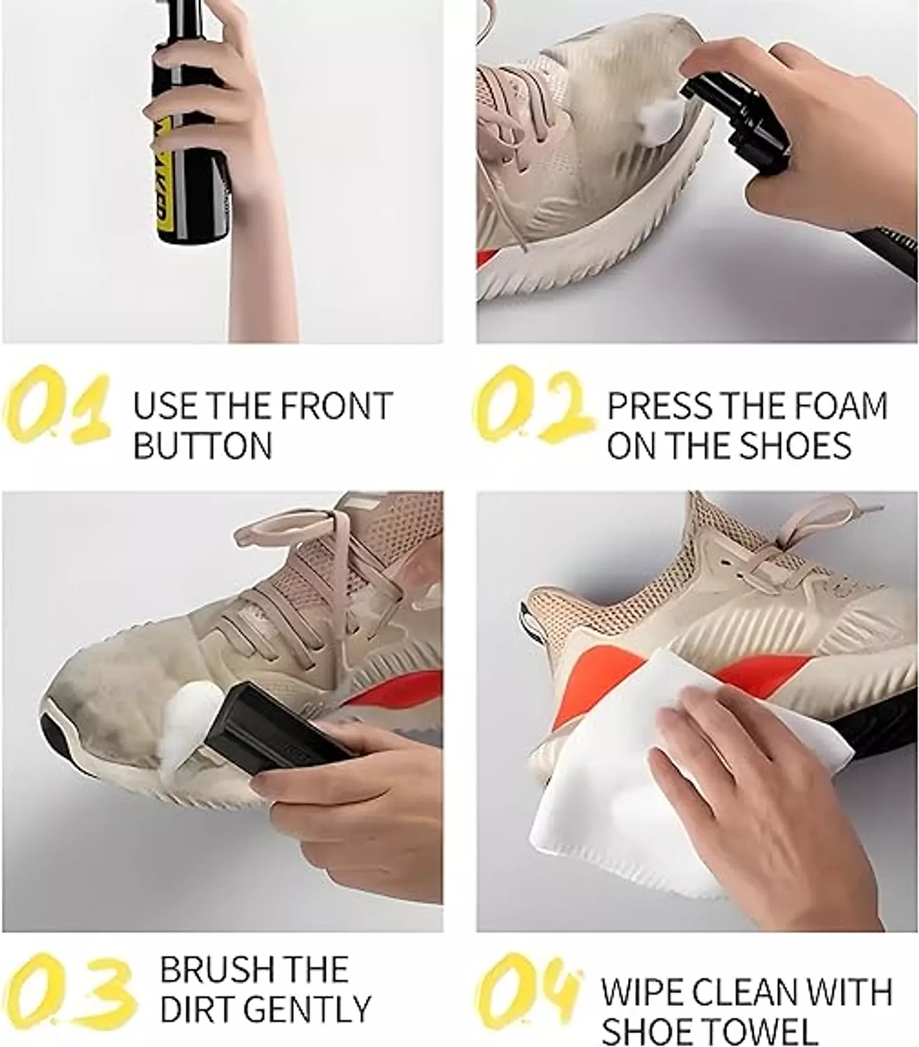 Generic Sneaker Cleaning Kit - Cleaning Brush, Foam, Wipes - Universal Kit for Sneakers & Cochi 2