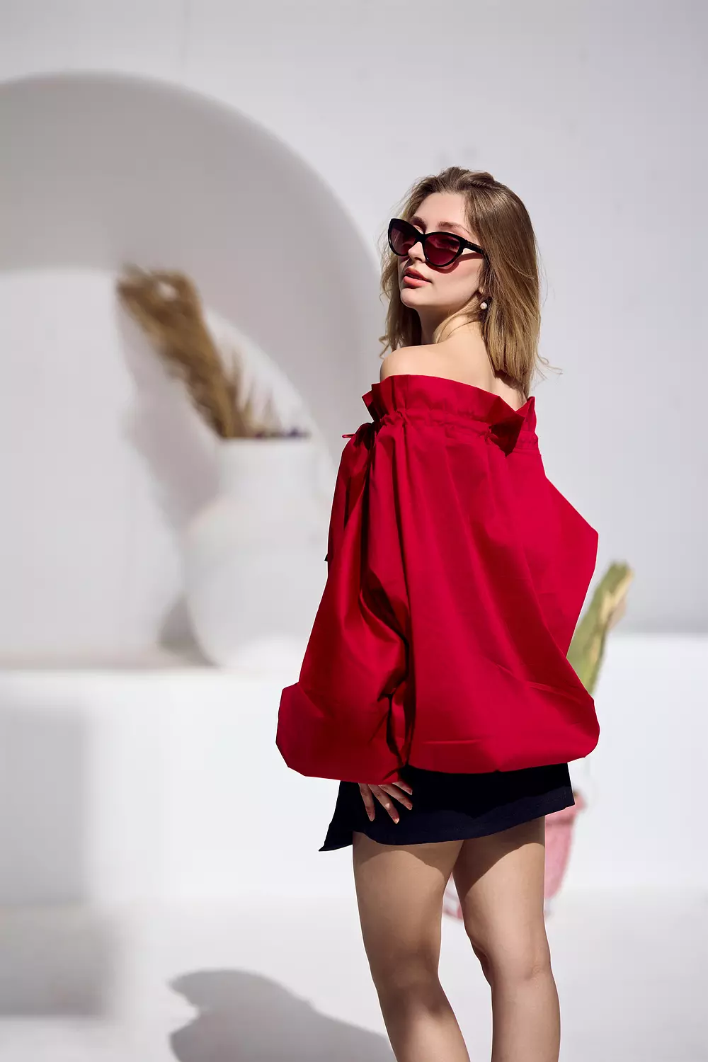 Ballon poplin blouse  7