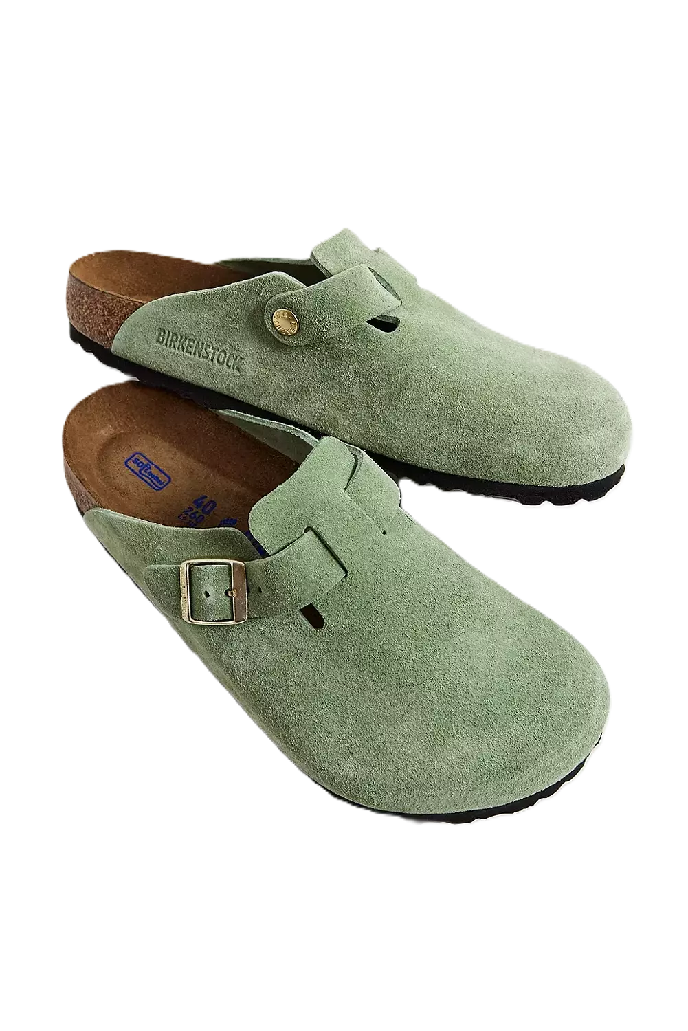 Birkenstock Boston Green Tea Suede 1