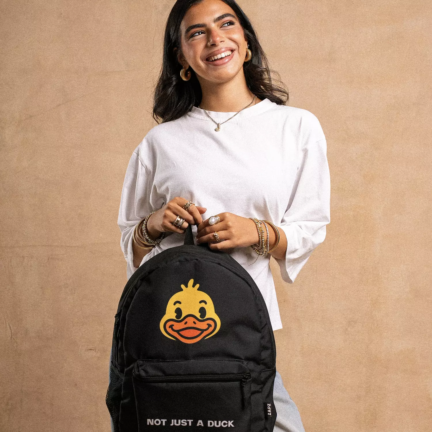 NOT JUST A DUCK BACKPACK hover image