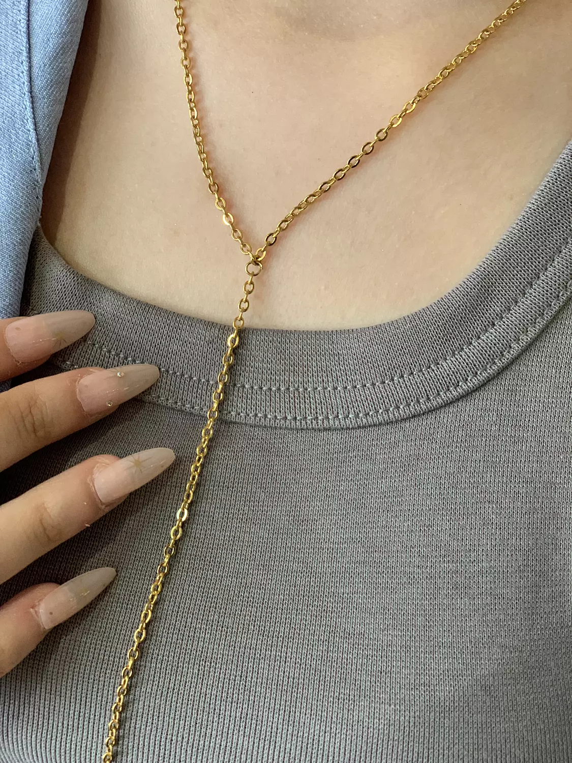 Basic y necklace  1