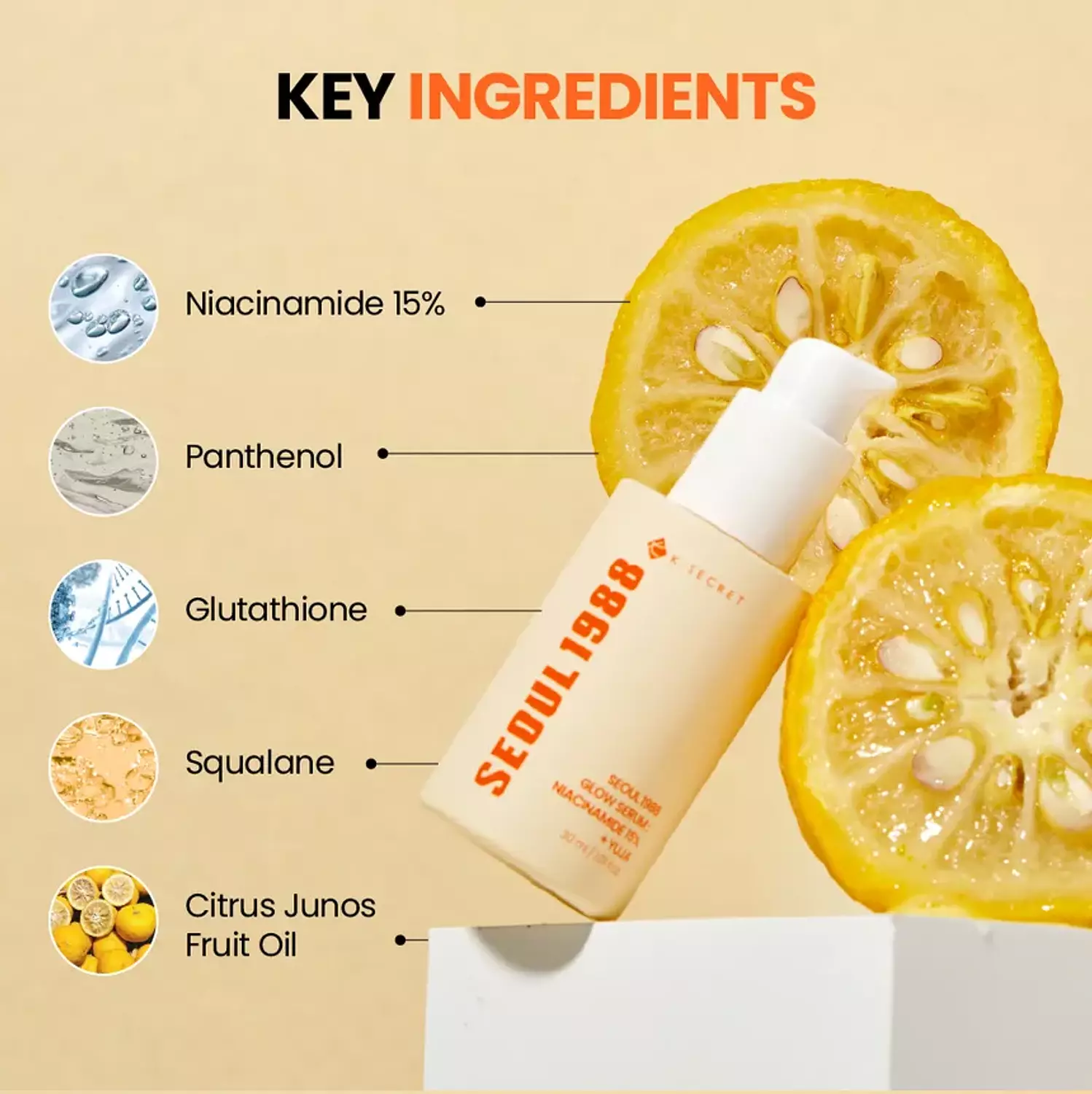 K-SECRET - SEOUL 1988 Glow Serum : Niacinamide 15% + Yuja 2