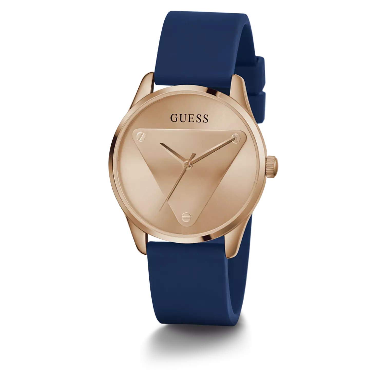 Guess GW0509L1 Watch For Ladies Case Color Rose Gold Tone - Round Shape Silicone Strap 4