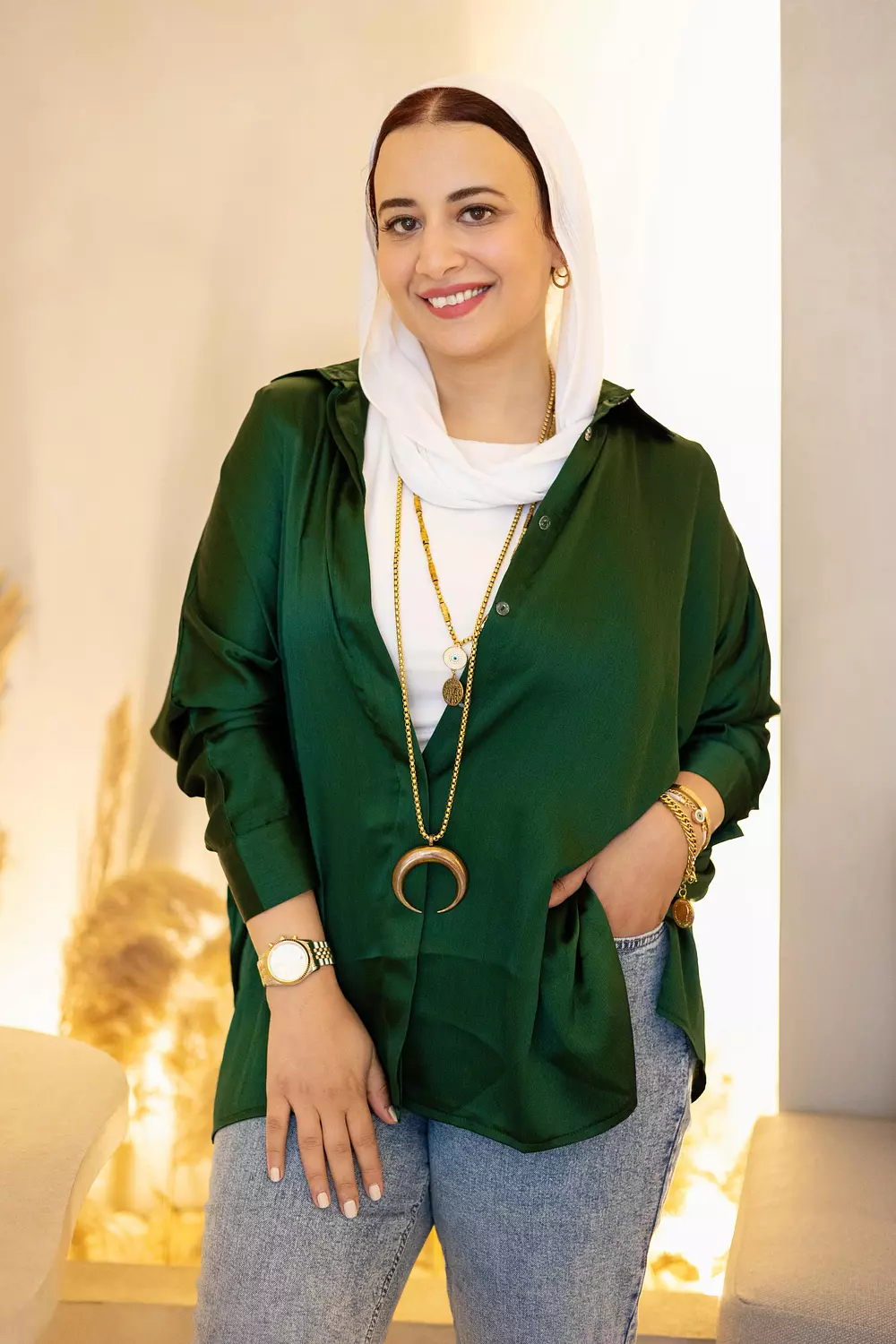 dark green satin shirt 2