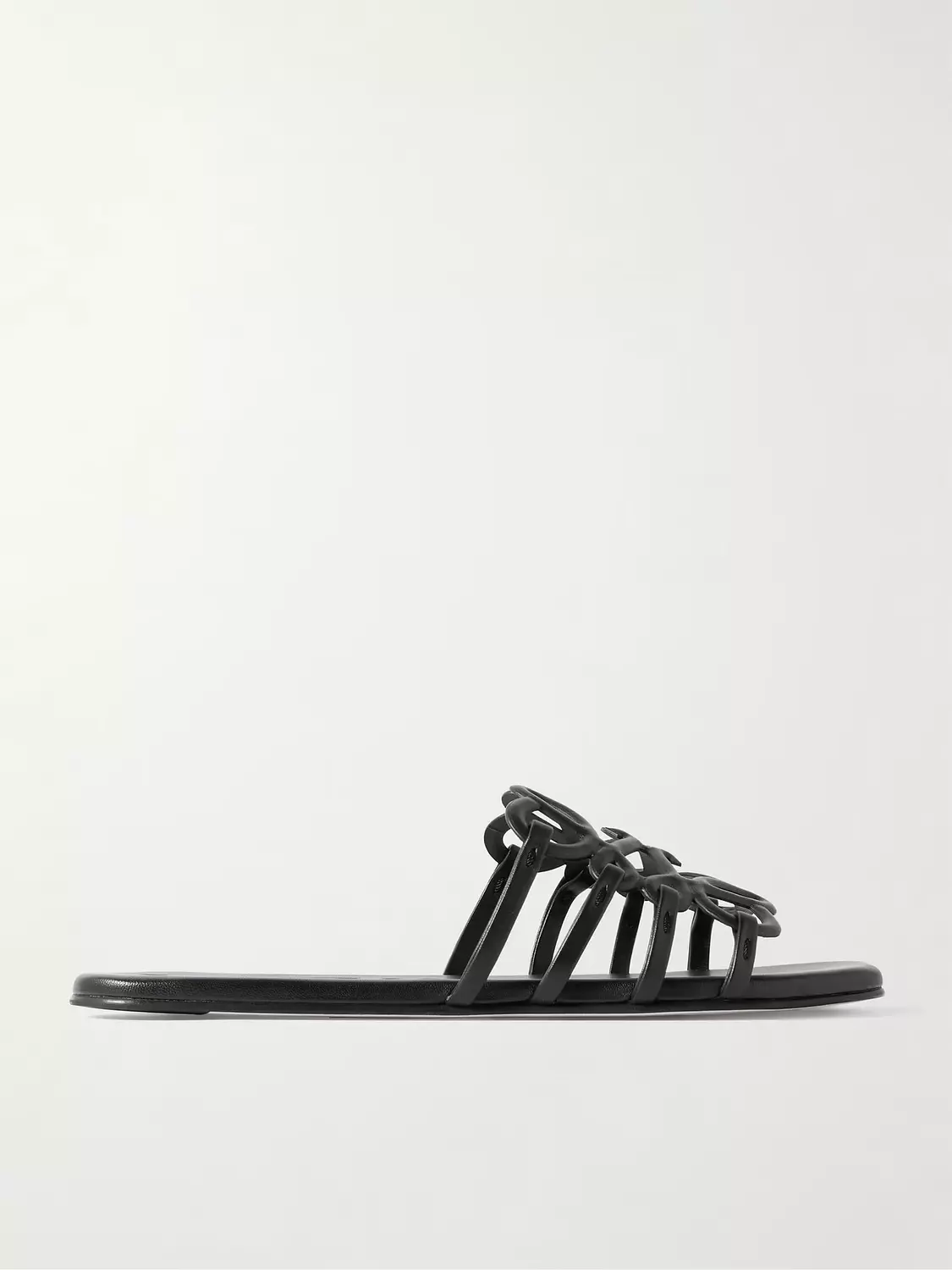 Loewe, Petal Anagram leather slides 5