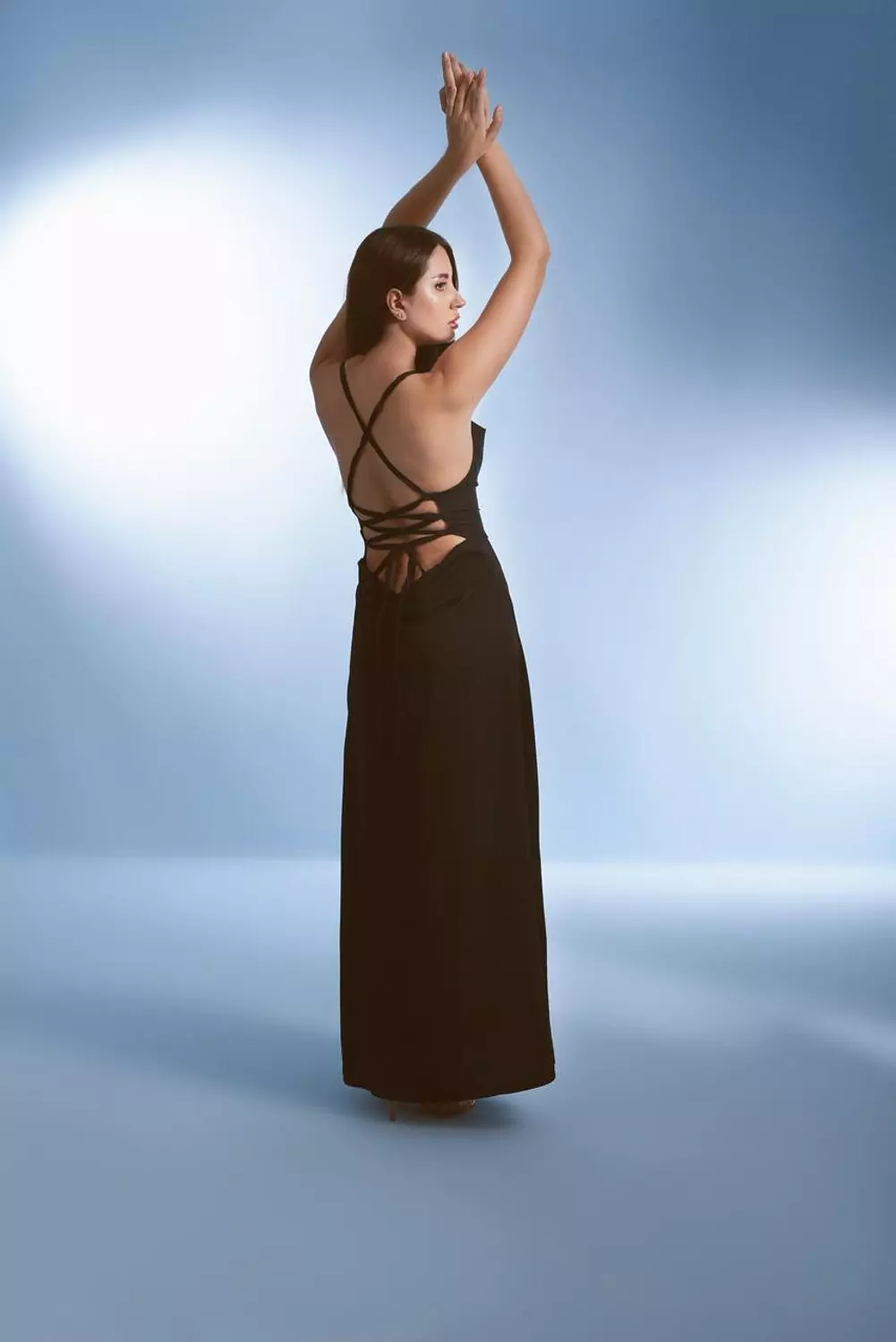 Black Backless Dress hover image