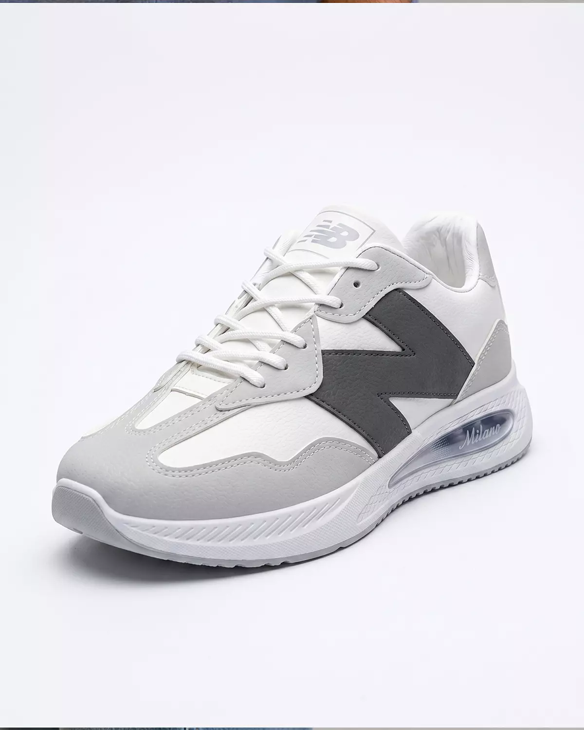Men’s New Balance Shoes -Gray & White  hover image