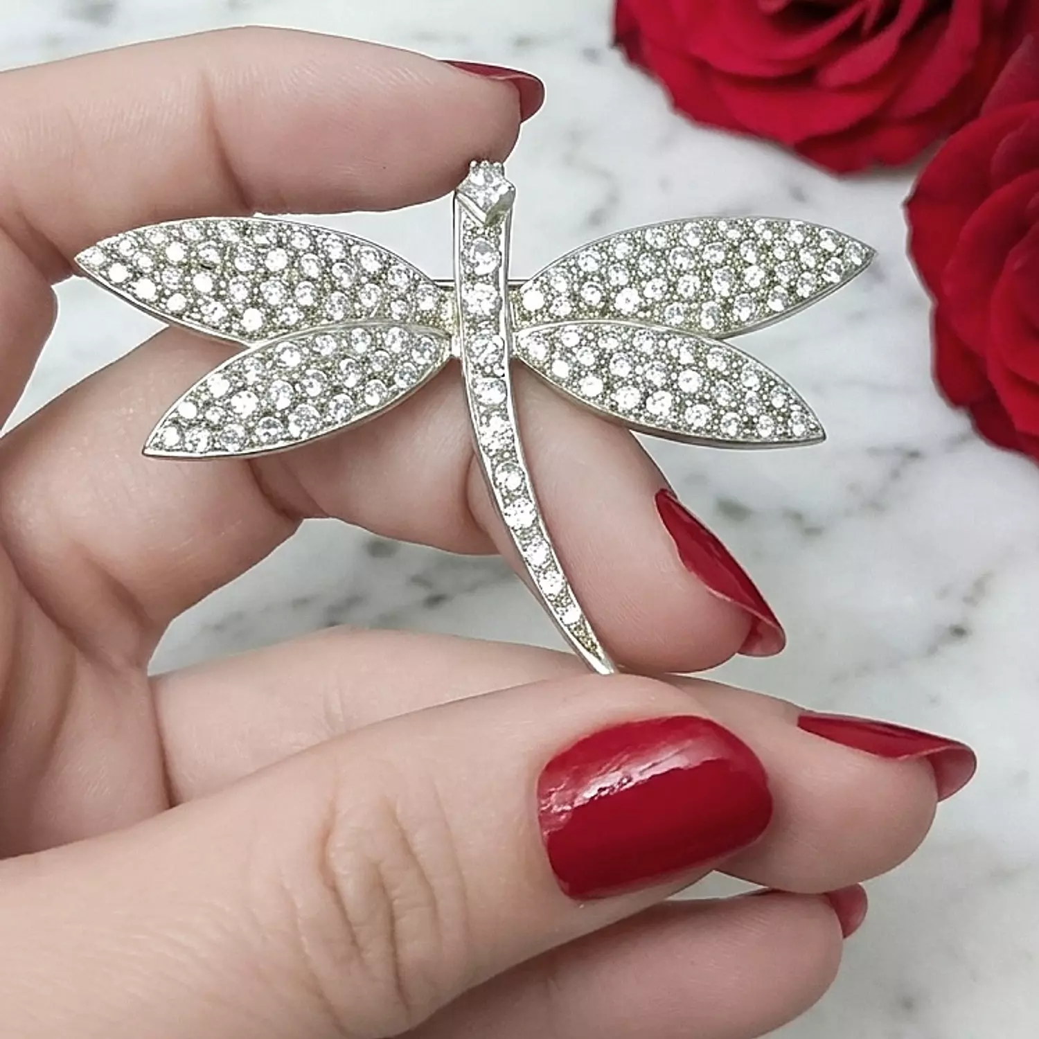 Dragon fly Brooch pendant  image