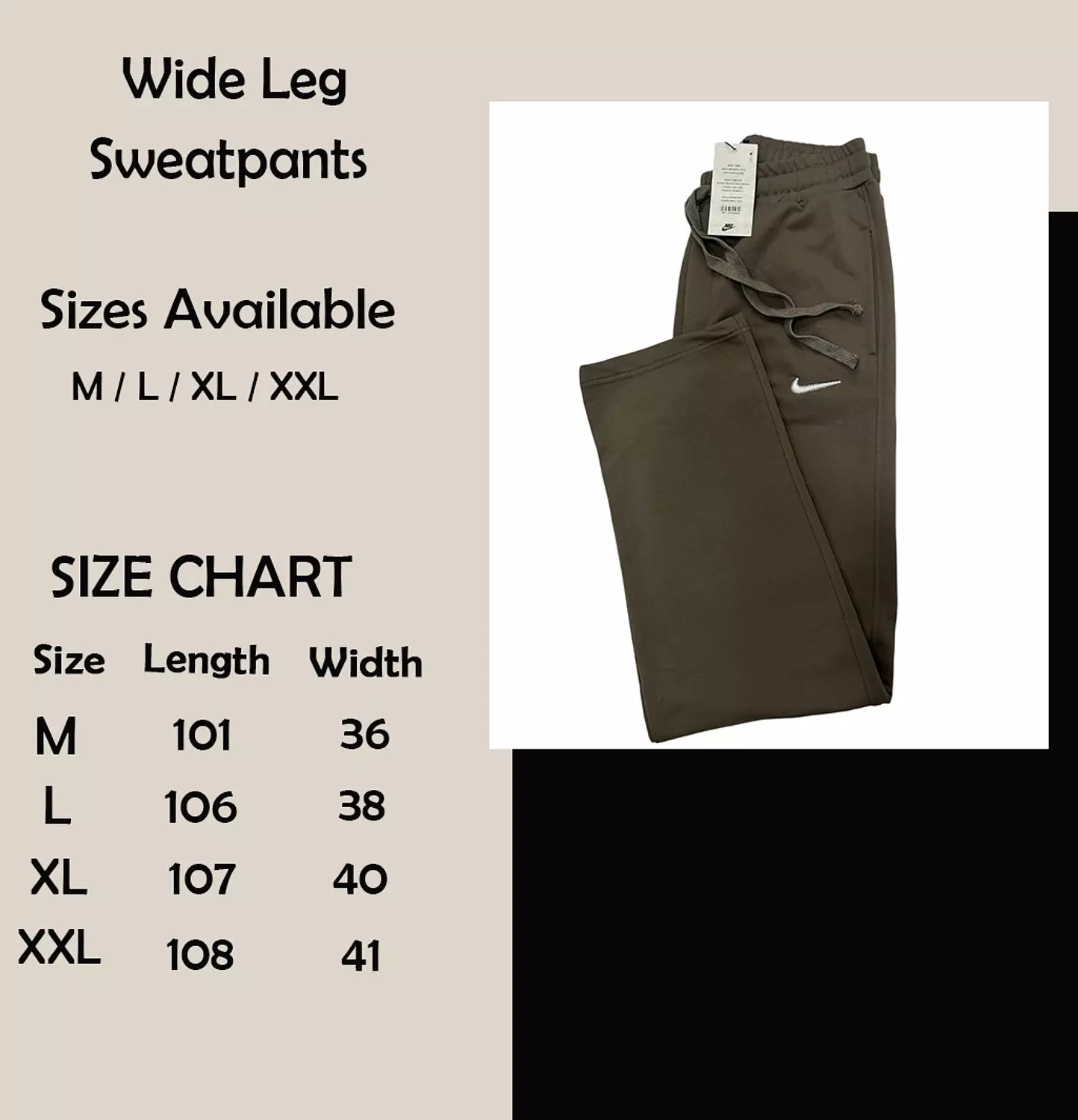 Nike Wide Leg Sweatpants  10