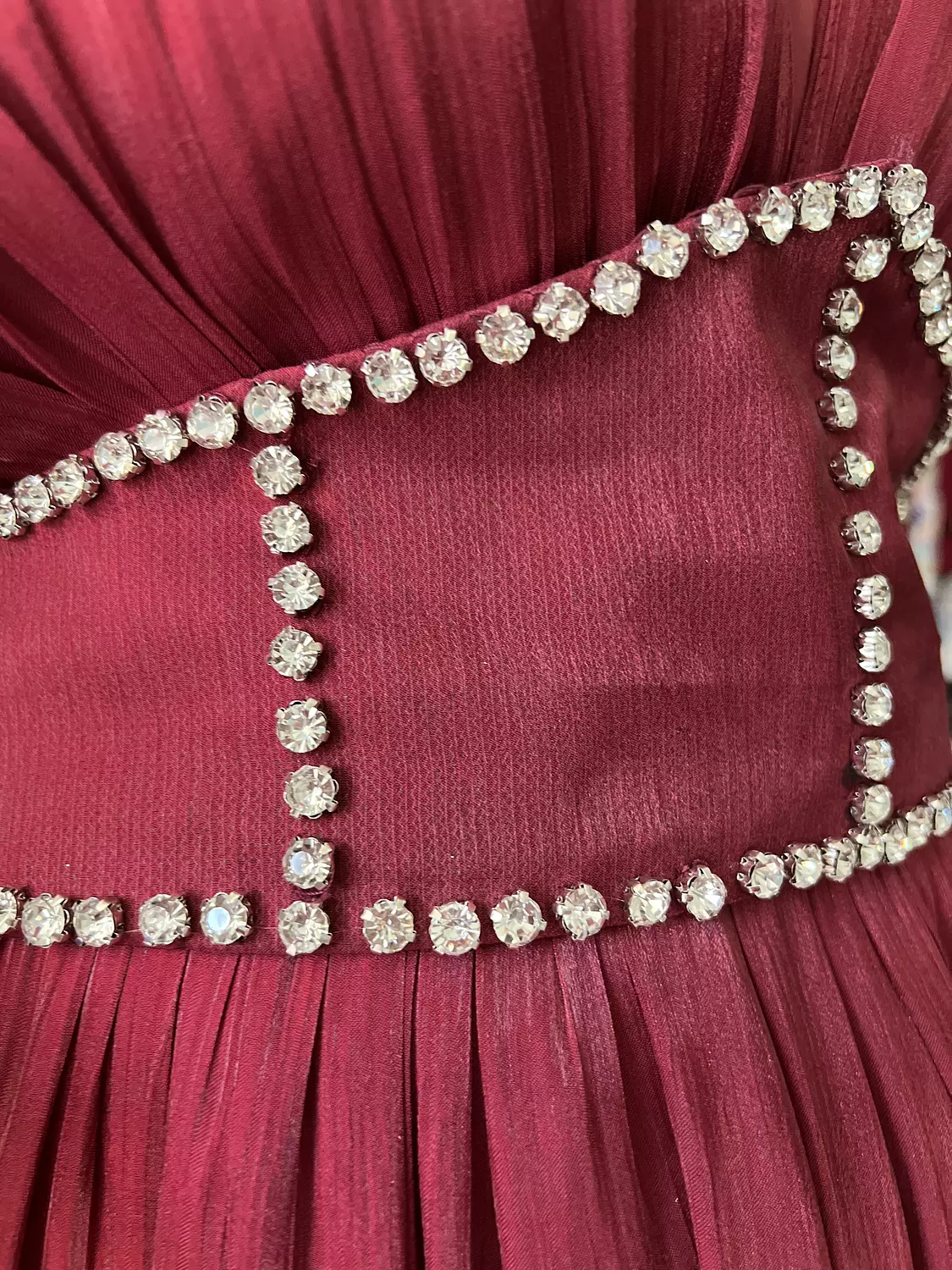 Burgundy dress 3