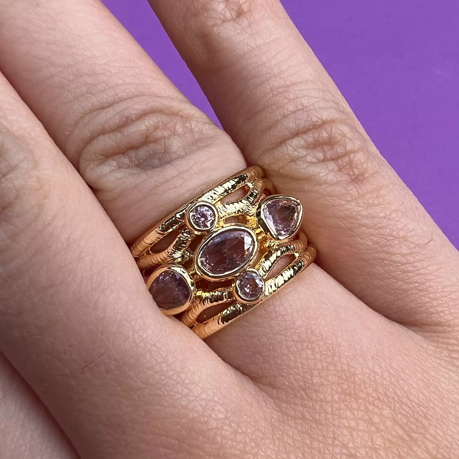 Rosalia ring ( Pink )  1