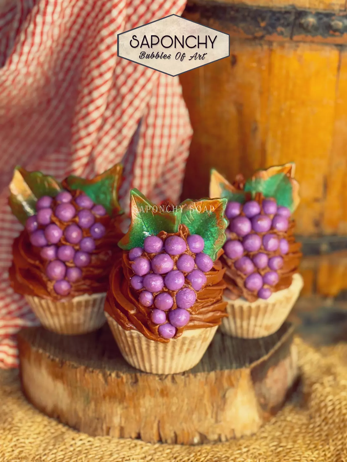 GRAPES-CUPCAKE SOAP 2