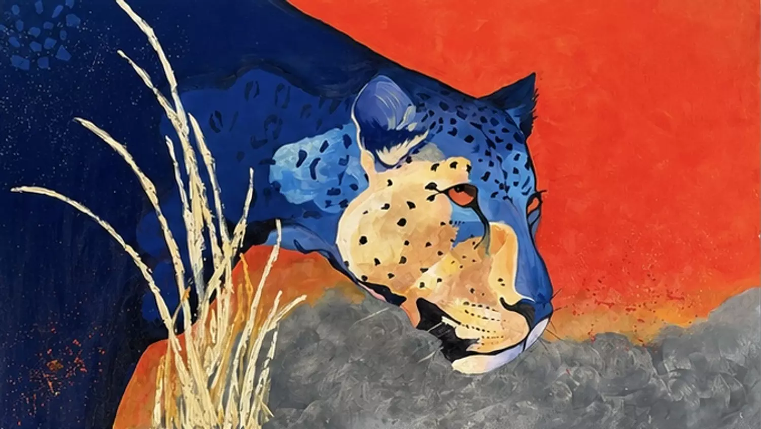 The blue leopard image