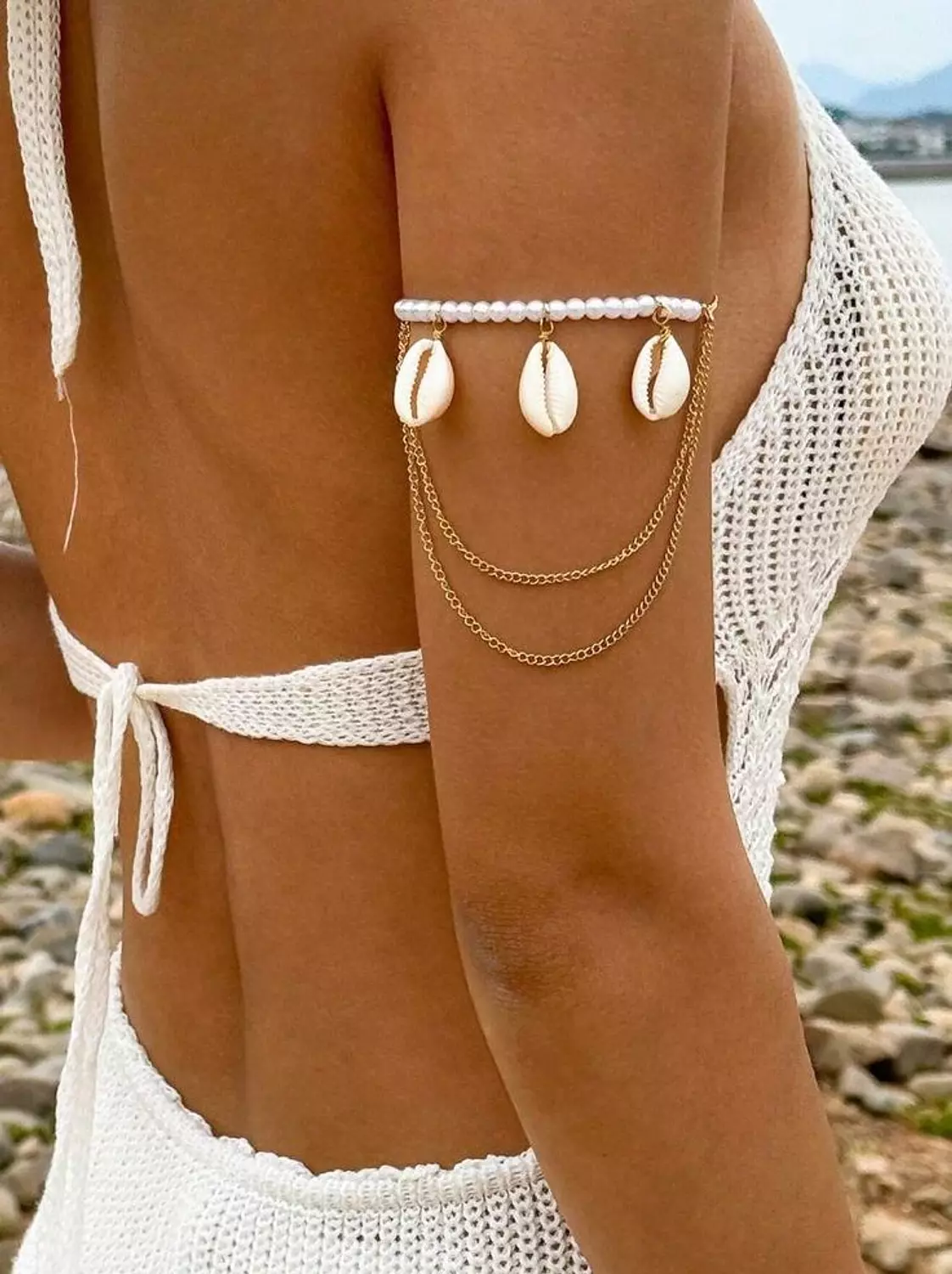 boho shell arm cuff  image